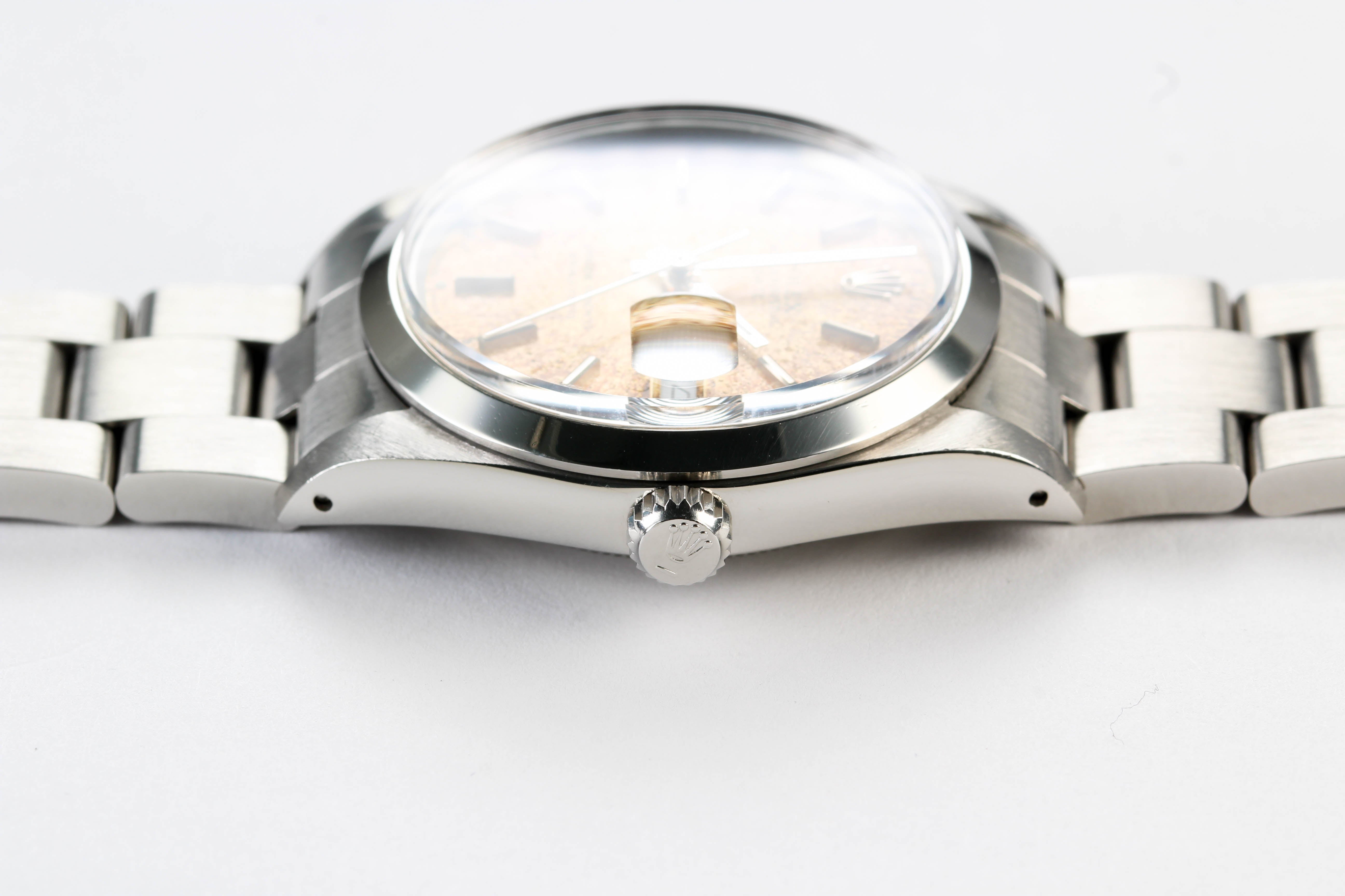 Rolex Date 15000 “Tropical Dial” on Oyster Bracelet