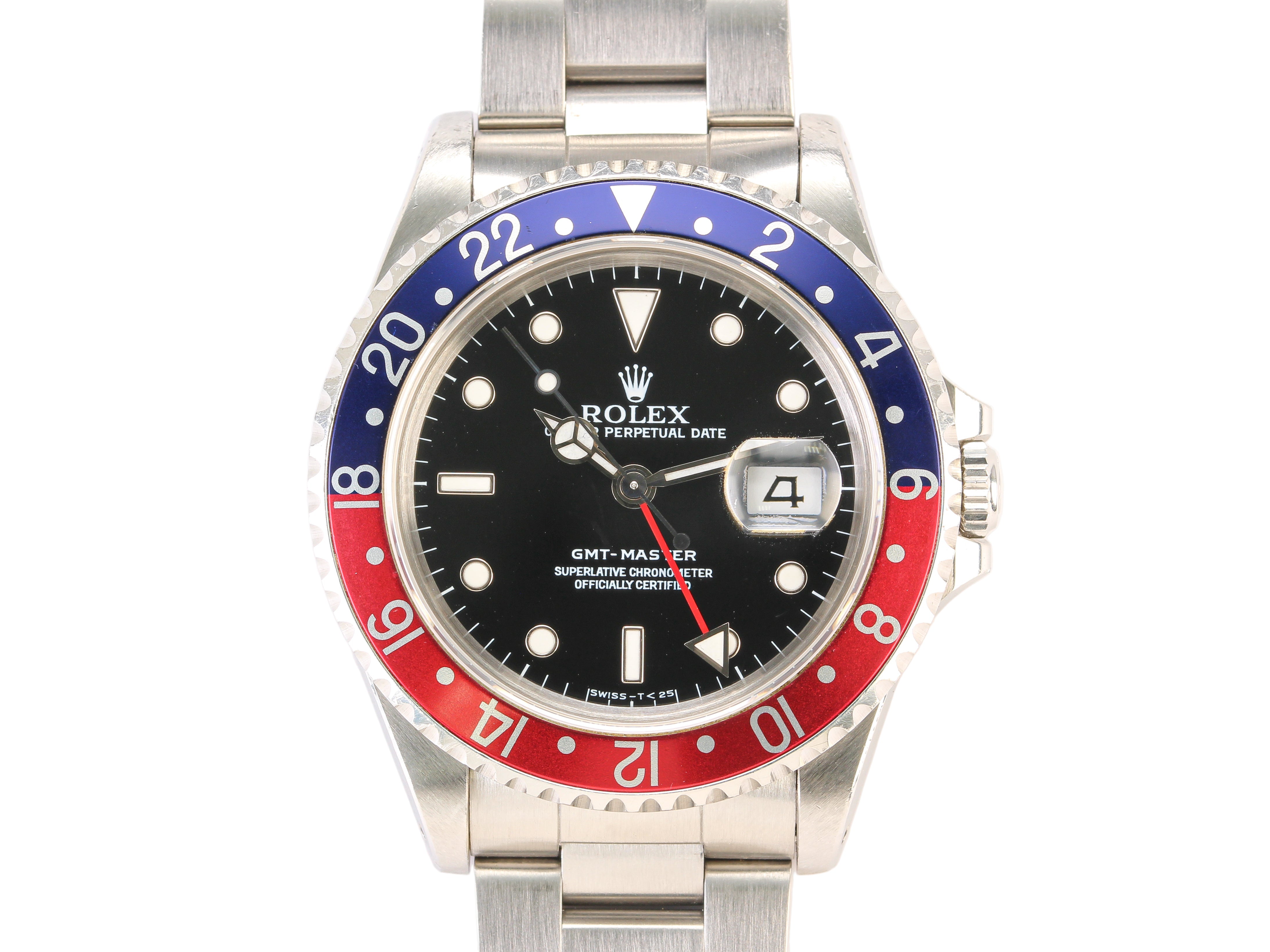 Rolex GMT-Master II 40mm '16700' Pepsi Stainless Steel