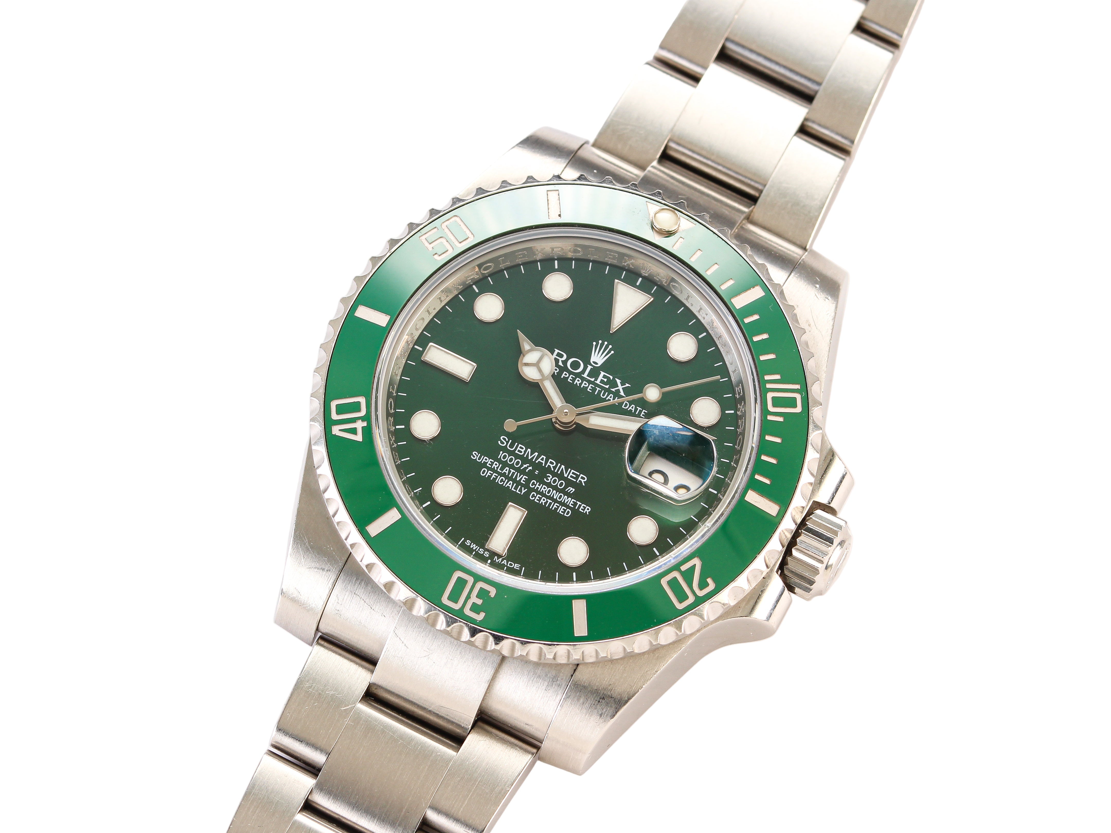 Rolex Submariner Hulk '116610LV' Stainless Steel