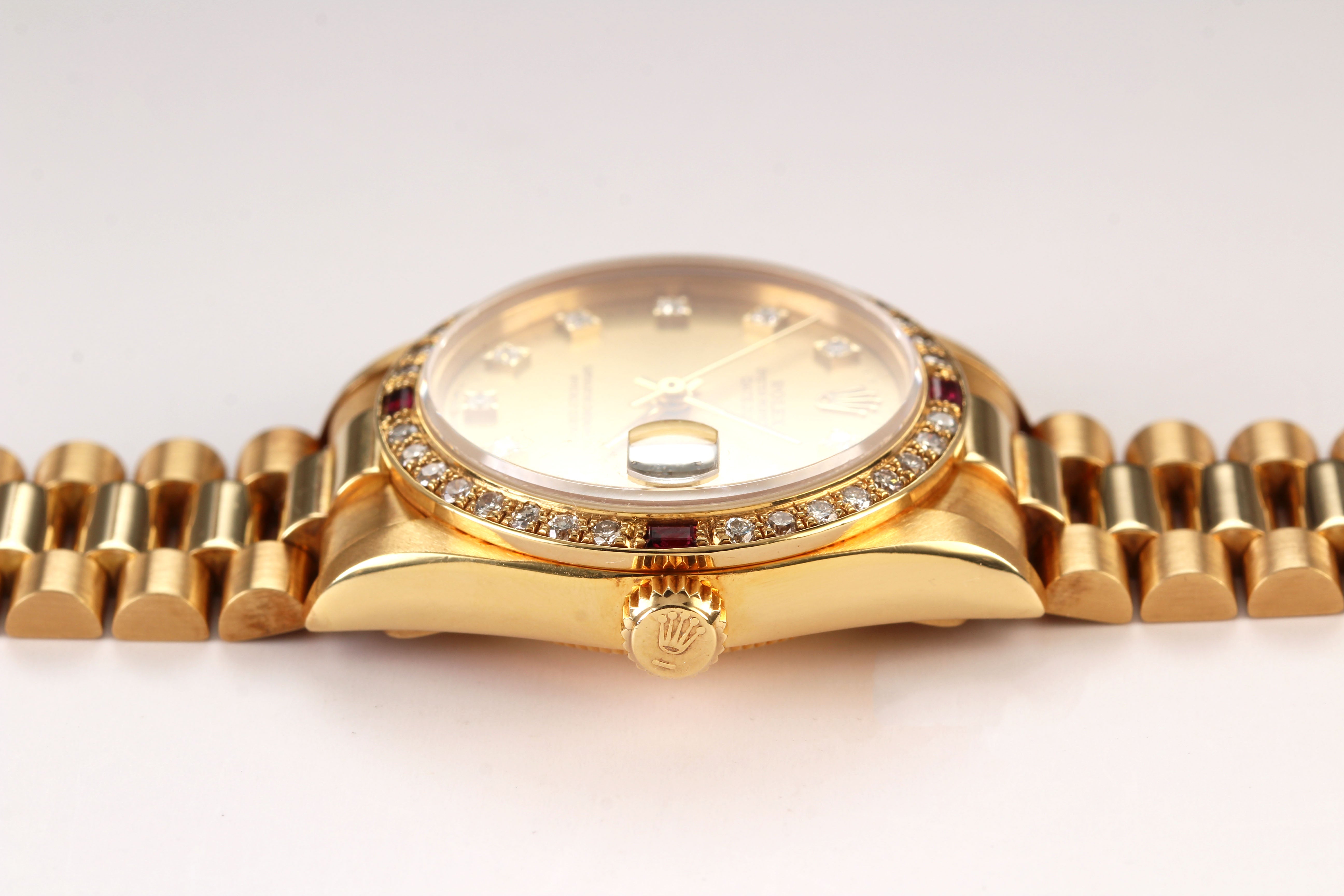 Rolex Datejust President 31mm '68278' 18K Yellow Gold Factory Diamond Dial