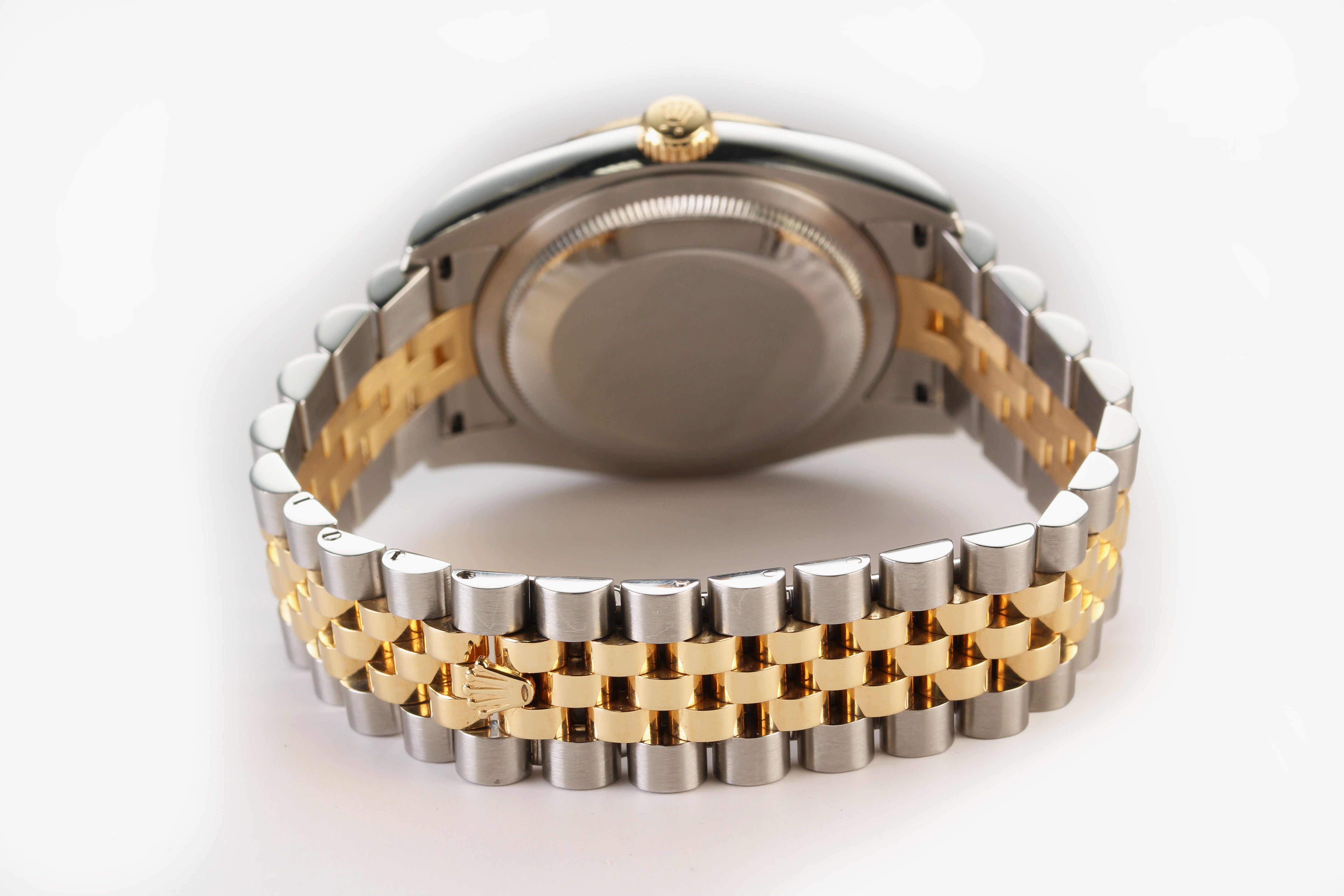 Rolex Datejust 36mm '116233' Steel & 18K Yellow Gold Champagne Anniversary Diamond Dial