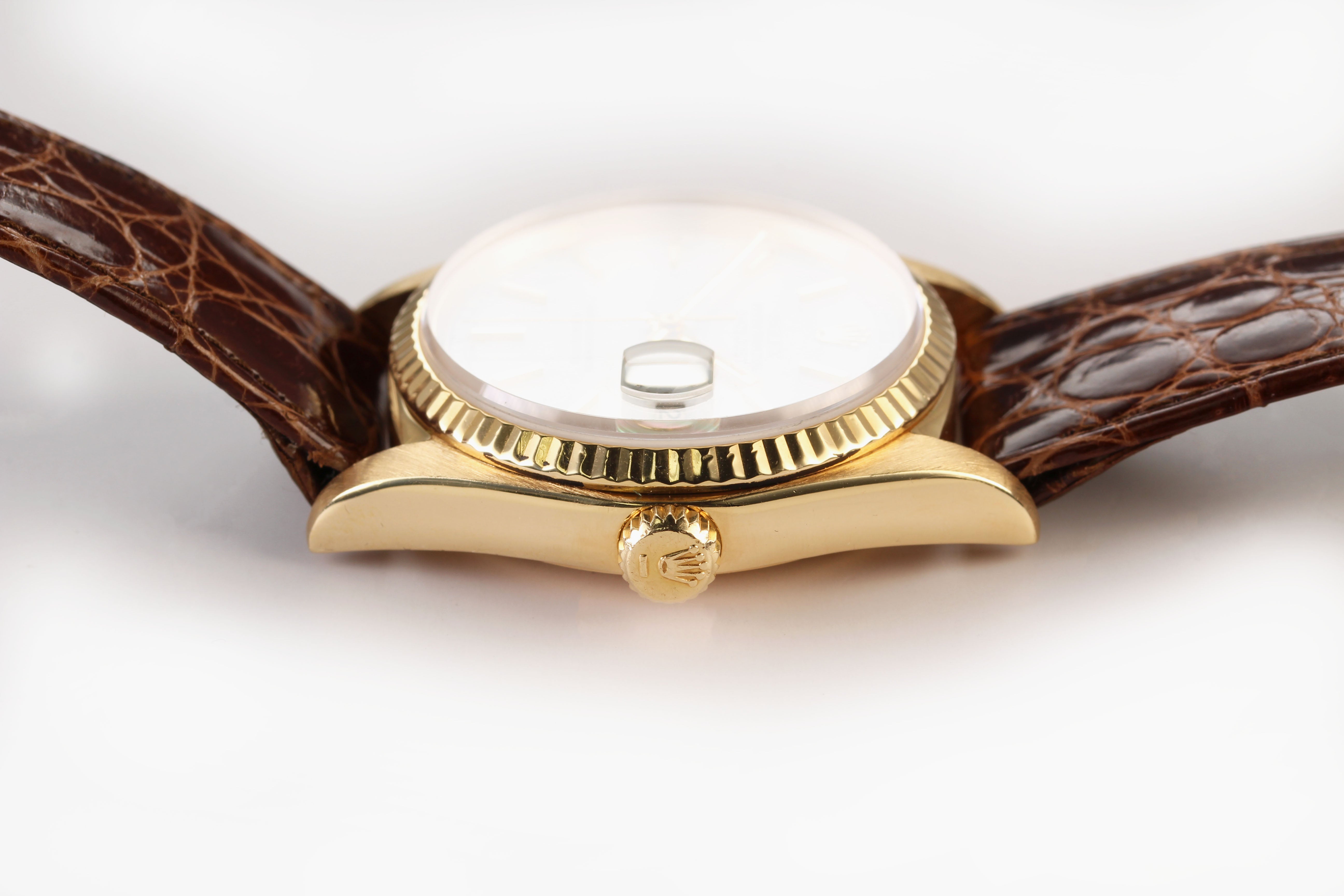Rolex Datejust 36mm '16018' White Dial 18K Yellow Gold