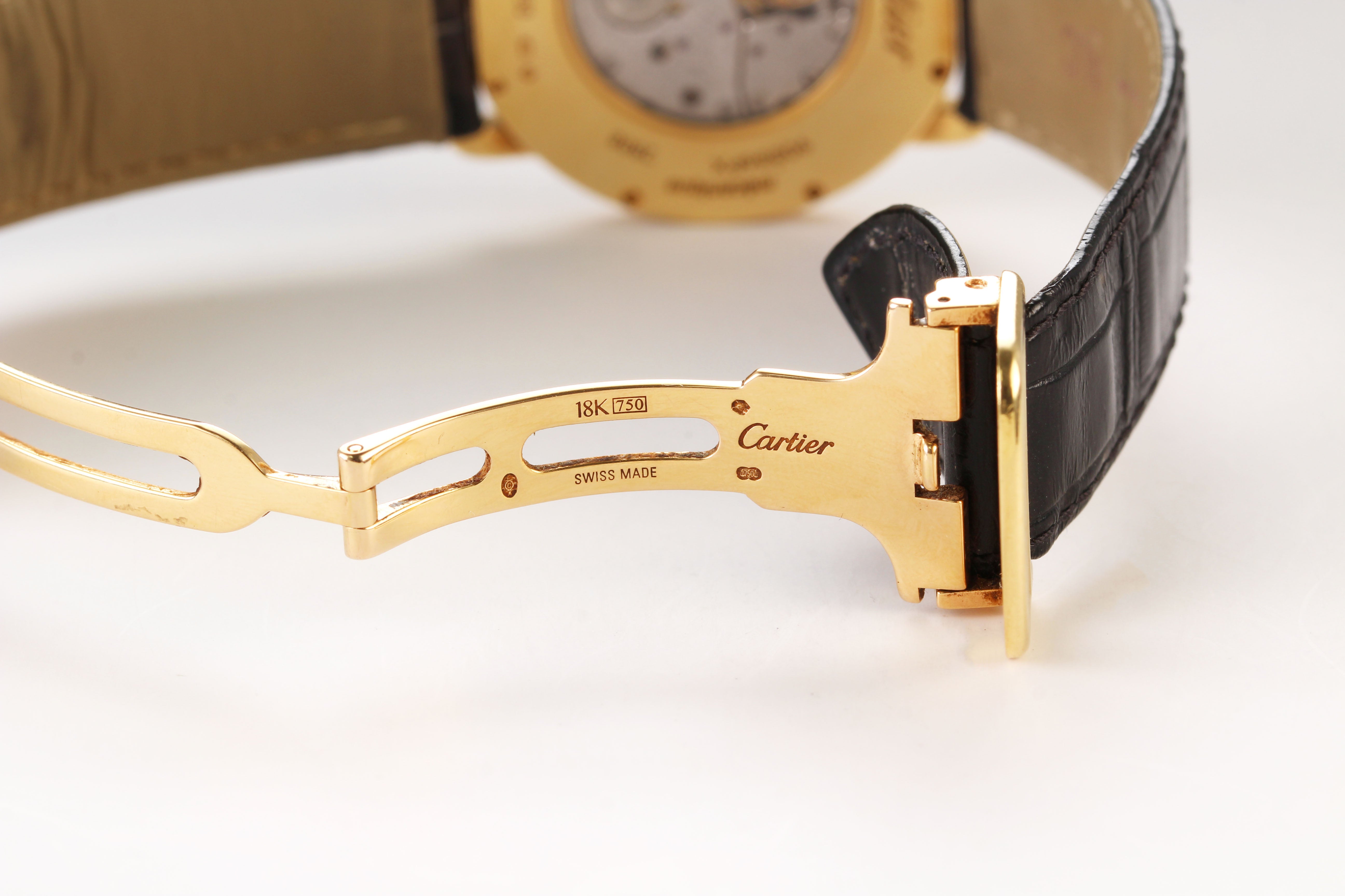 Cartier Ronde 36mm 'WR000451' Factory Diamond 18K Yellow Gold