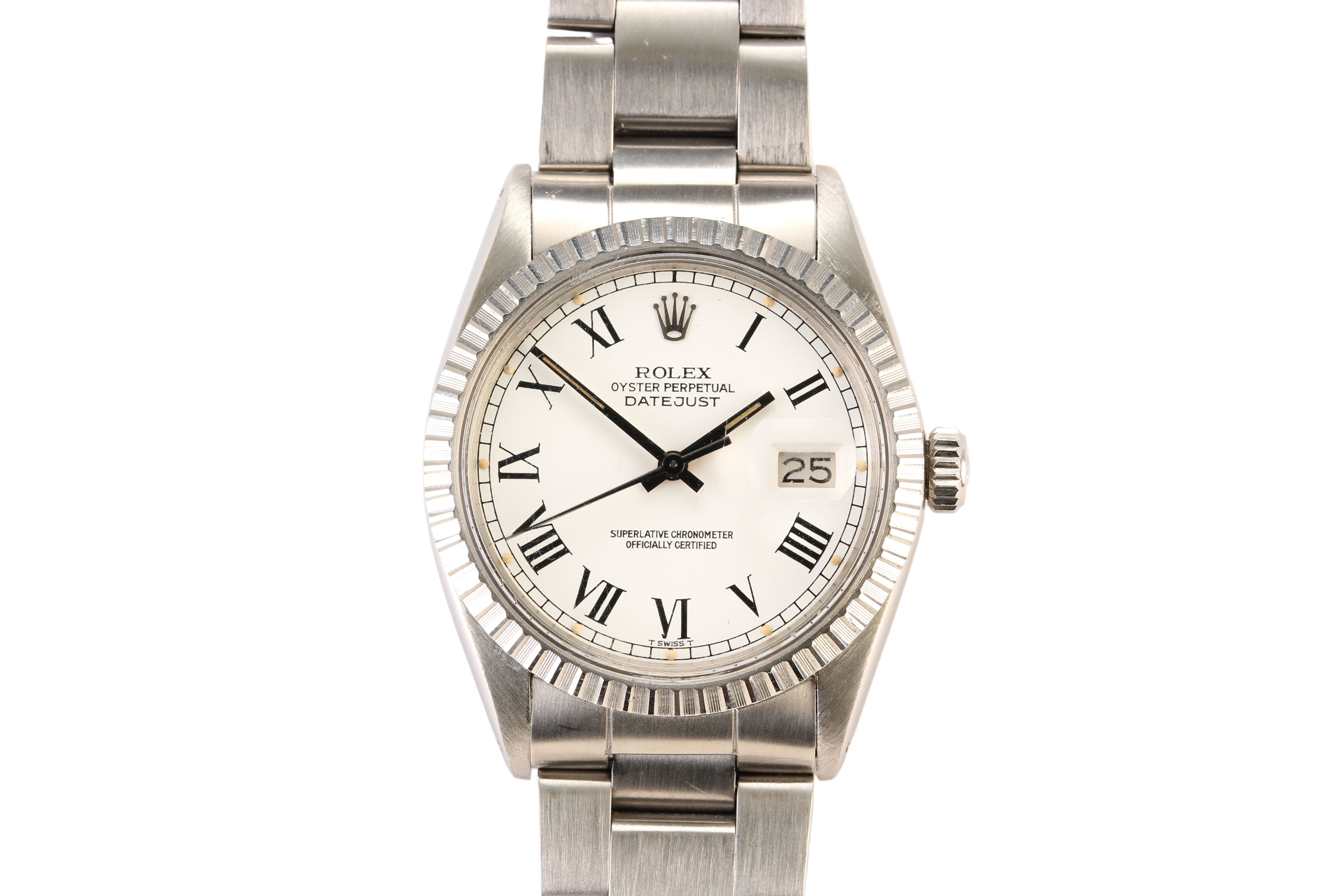 Rolex Datejust 36mm '16030' Buckley Dial Steel