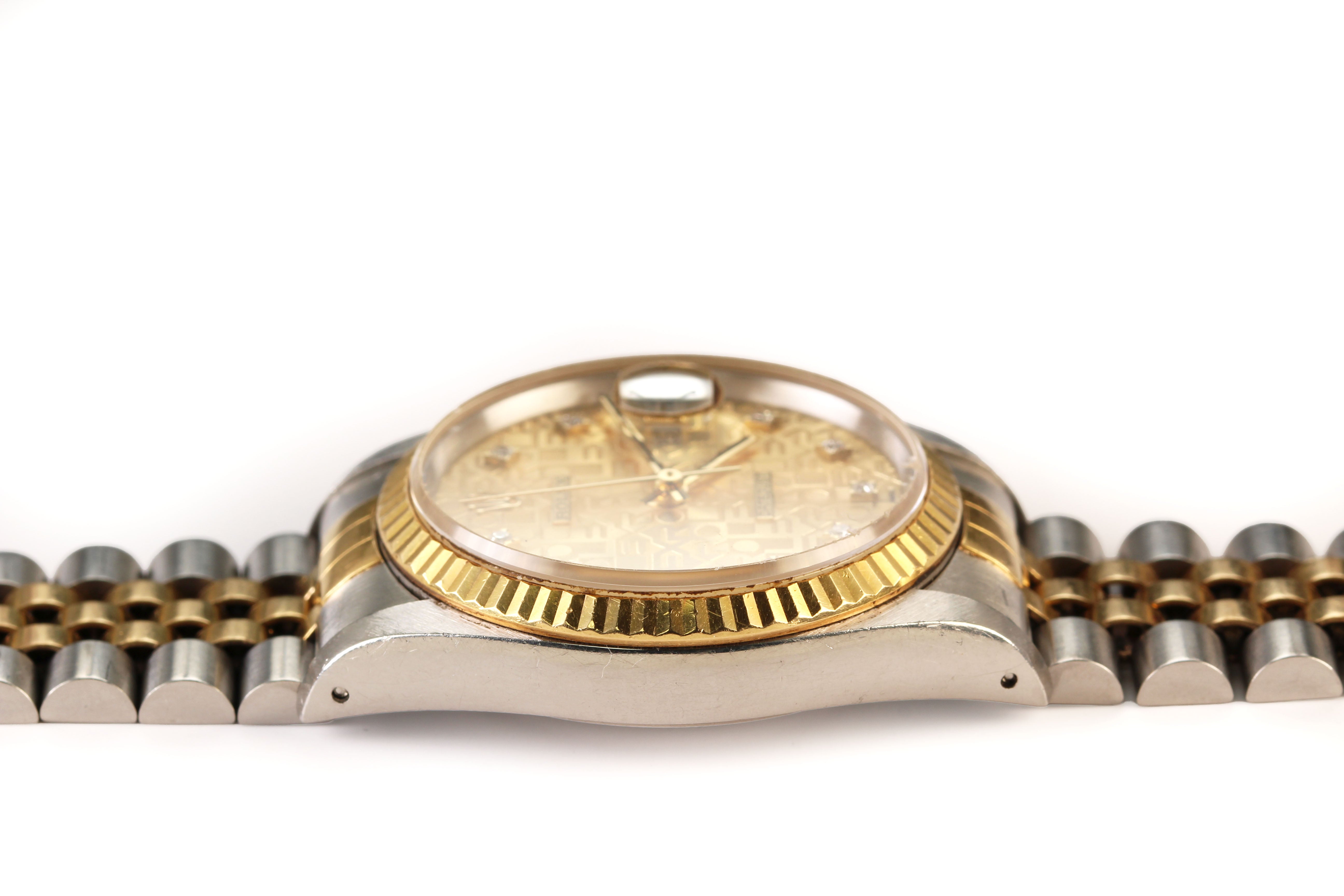 Rolex Datejust 31mm '68273' Champagne Anniversary Dial 18K Yellow Gold/Stainless Steel