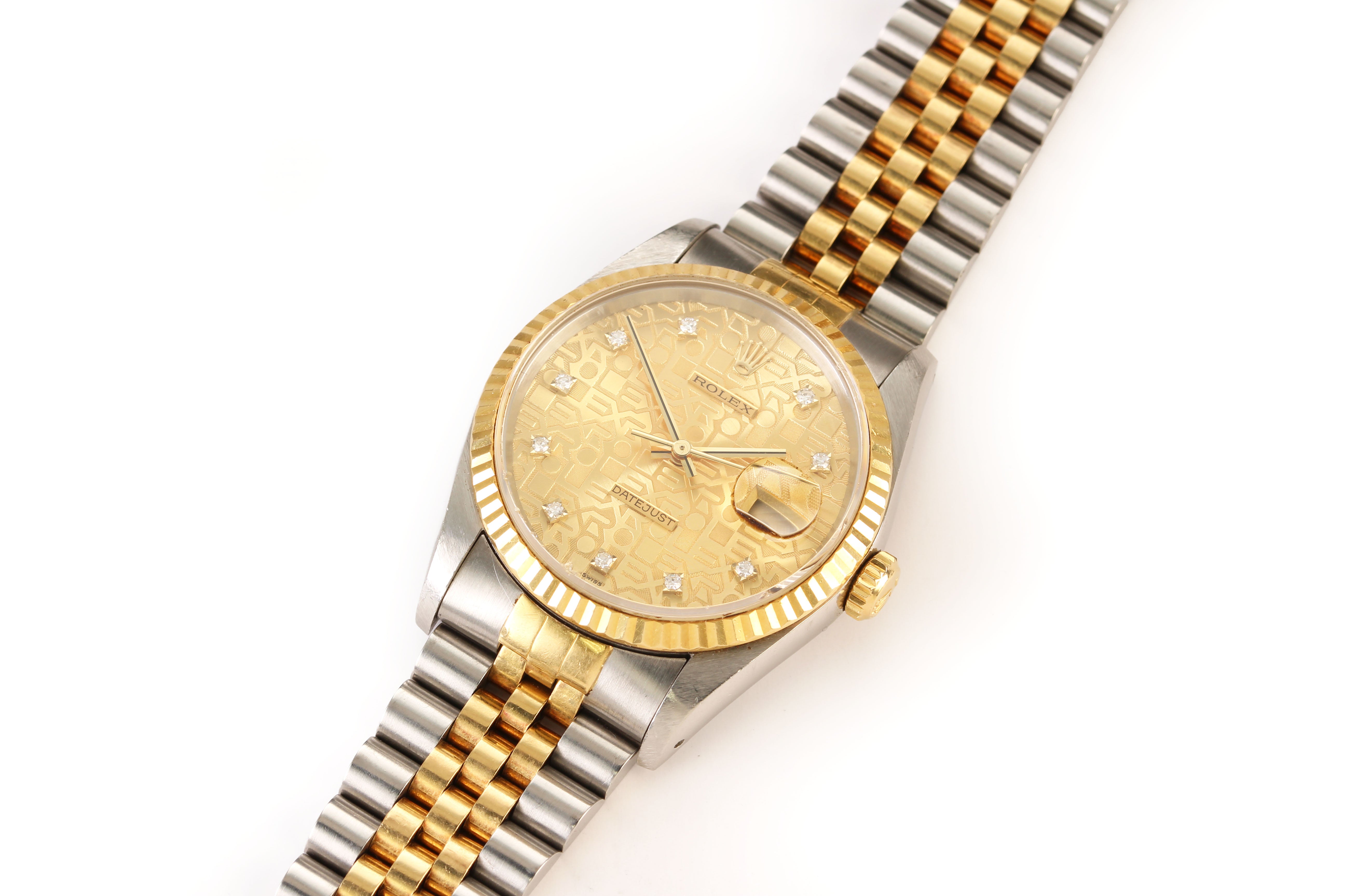 Rolex Datejust 31mm '68273' Champagne Anniversary Dial 18K Yellow Gold/Stainless Steel