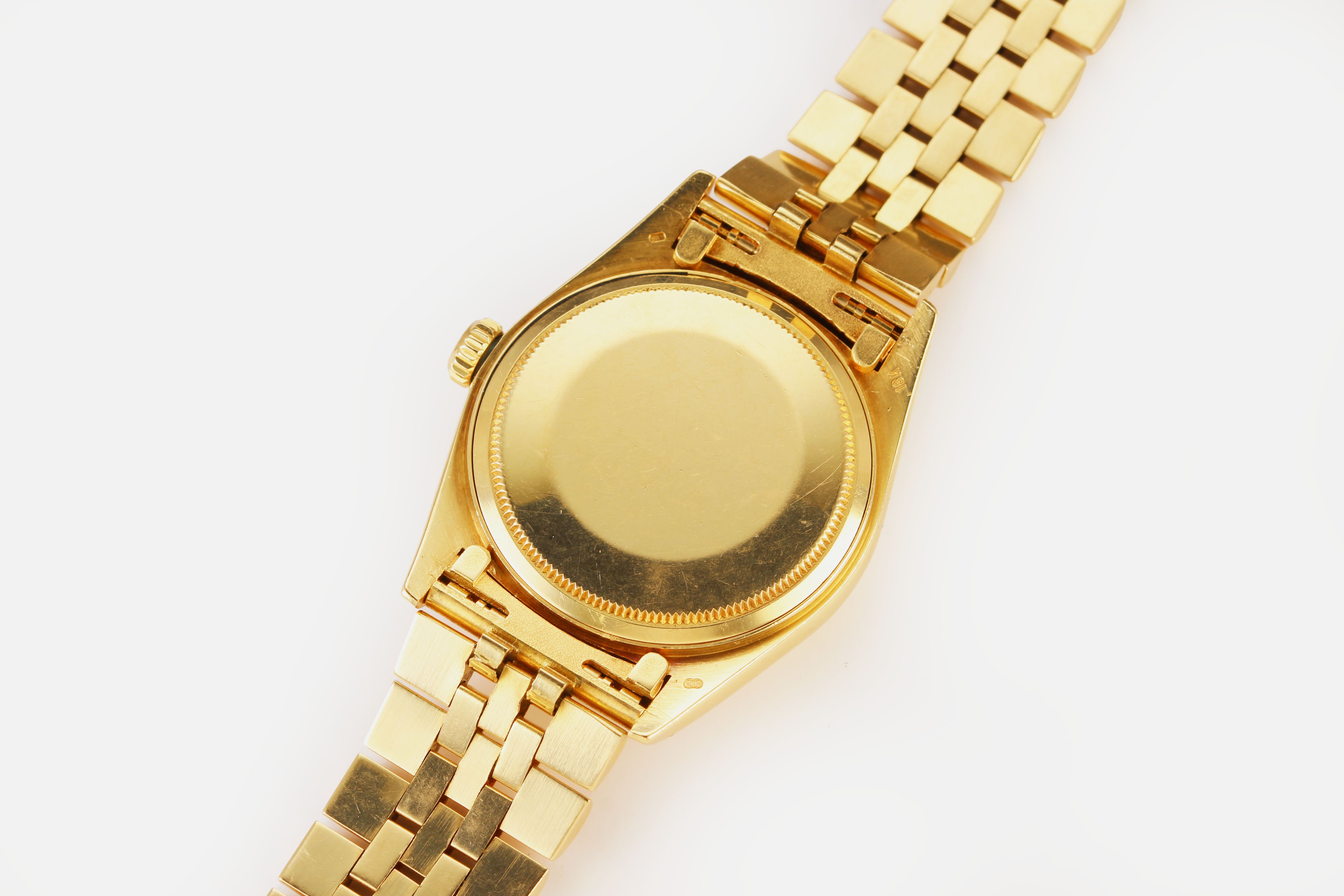 Rolex Datejust 36mm '16018' Blue Dial 18K Yellow Gold