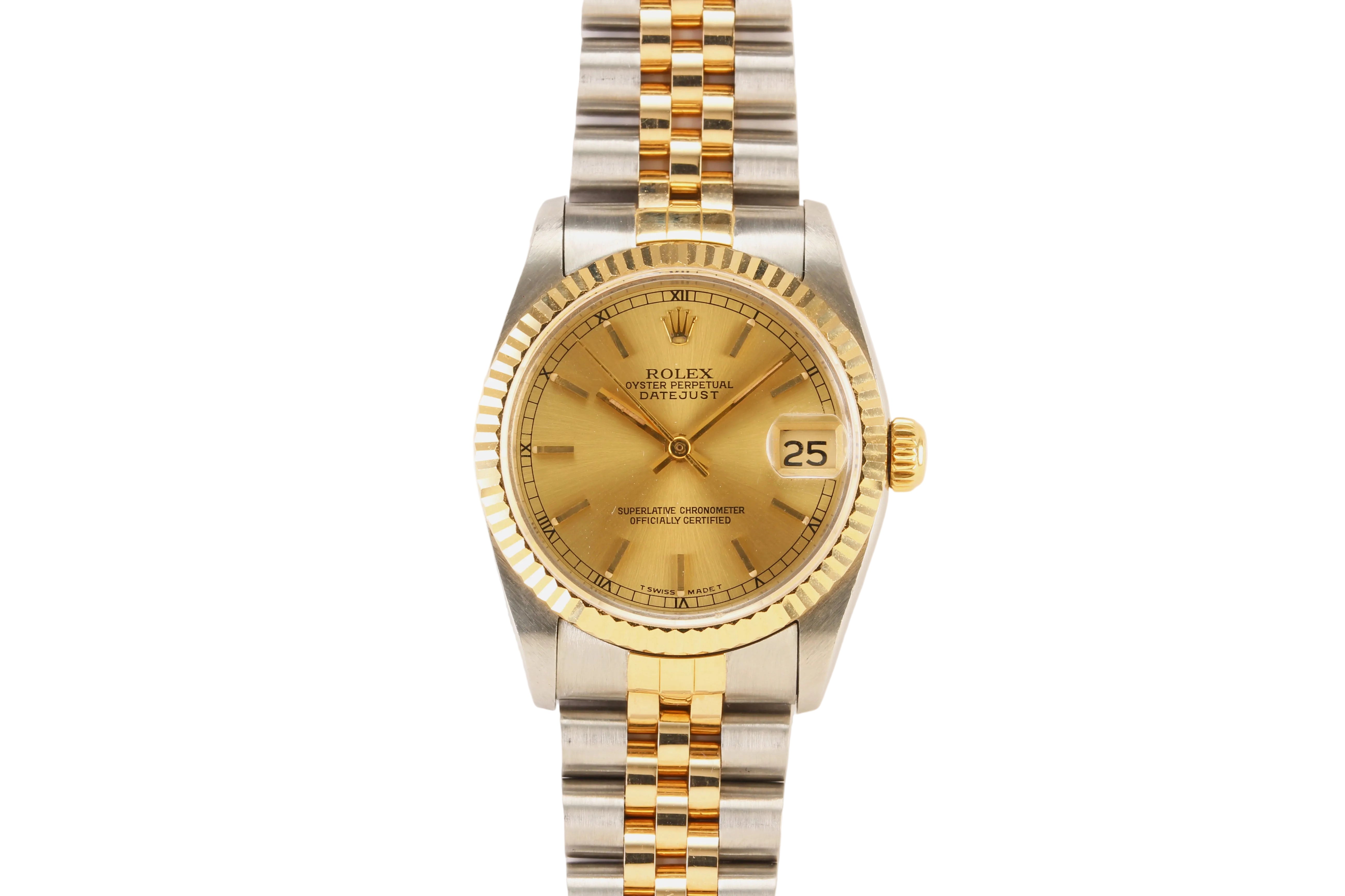 Rolex Datejust 31mm '68273' Champagne Dial 18K Yellow Gold/Stainless Steel