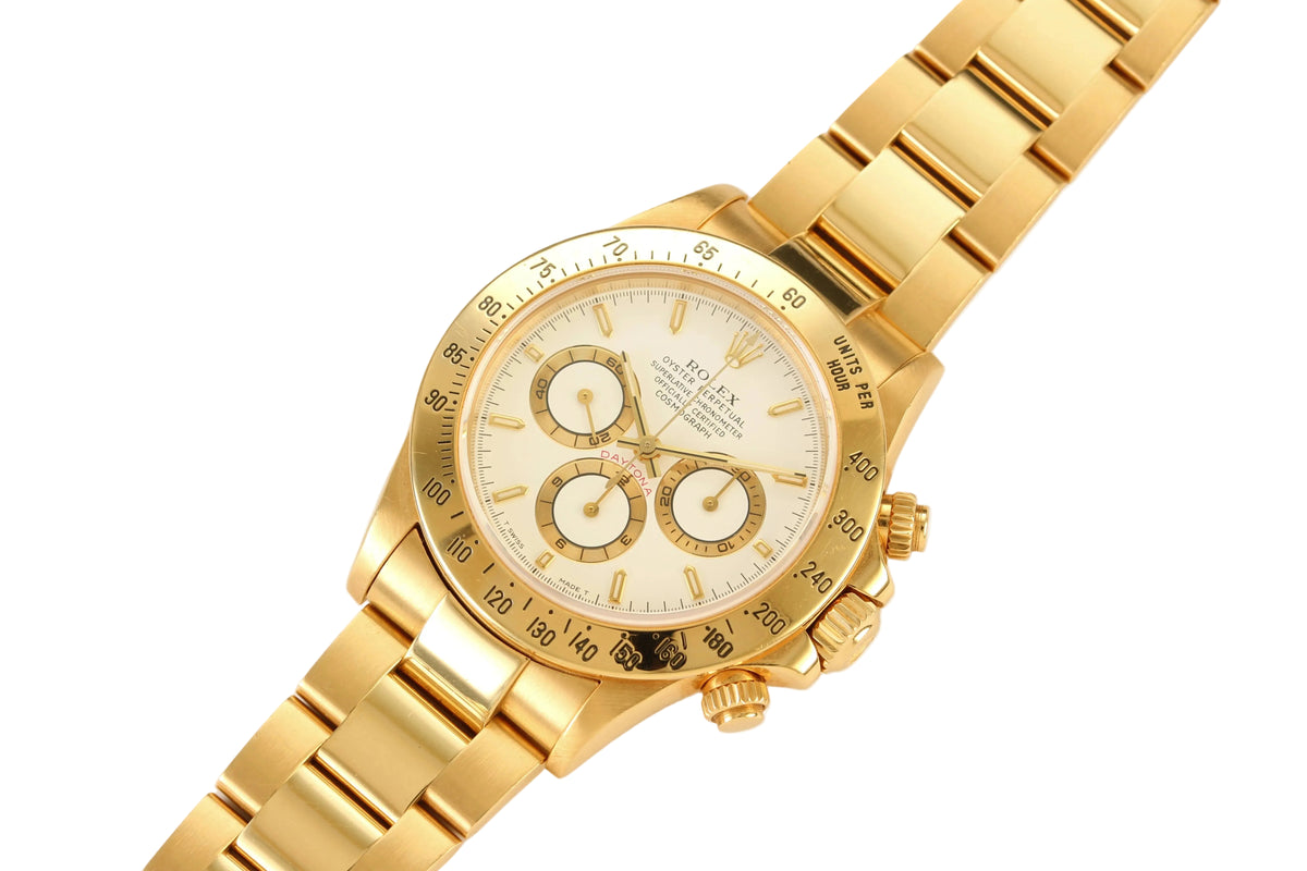 Rolex Daytona '16528' White Dial 40mm 18K Yellow Gold