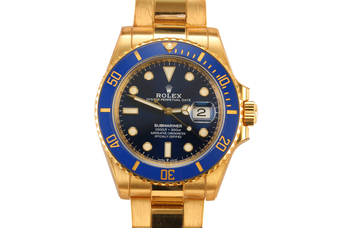 Rolex Submariner Bluesy '126618LB' 41mm 18K Yellow Gold