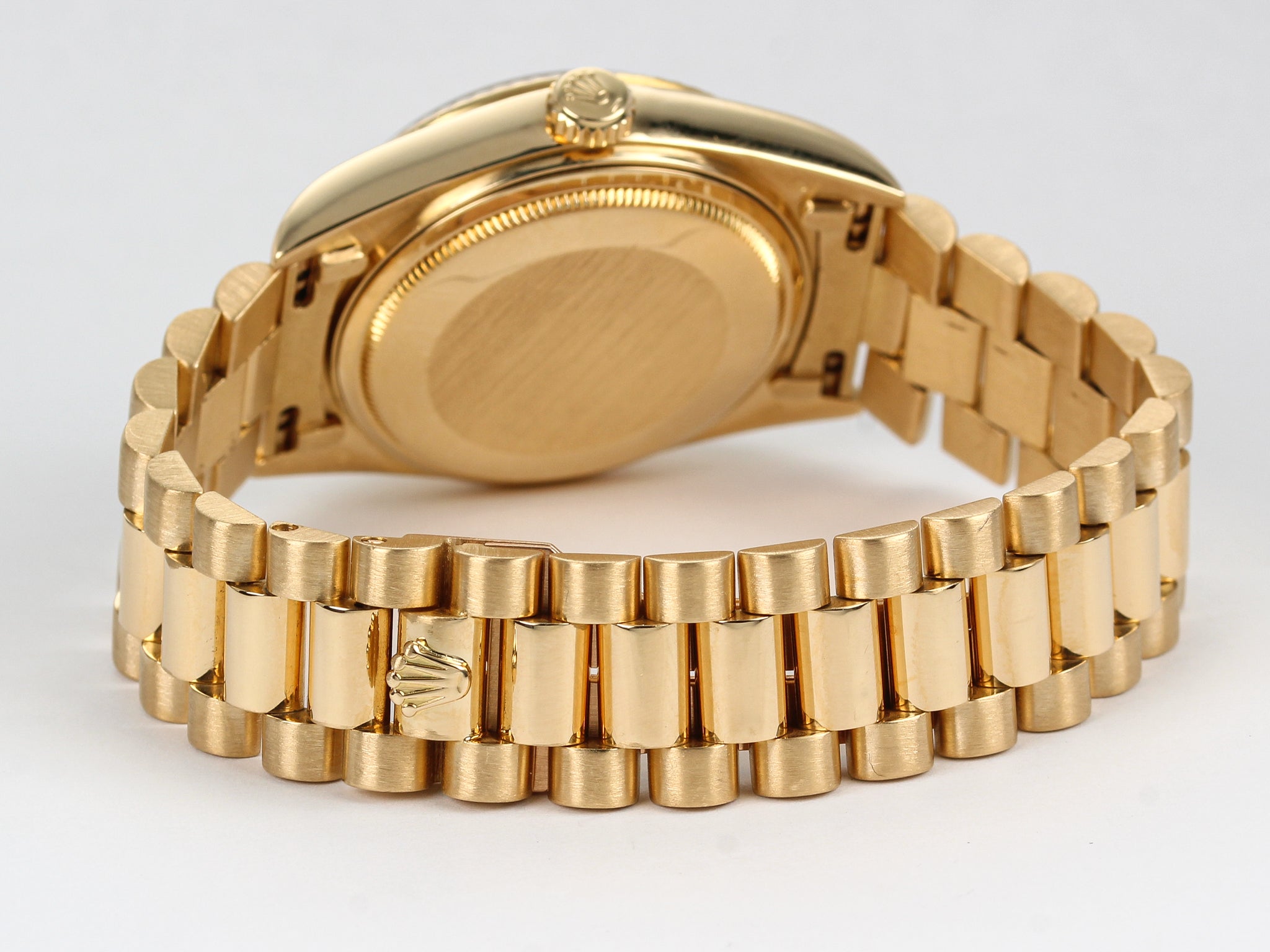 Rolex Day-Date 18038 Champagne Dial in Yellow Gold with Hidden Clasp Bracelet