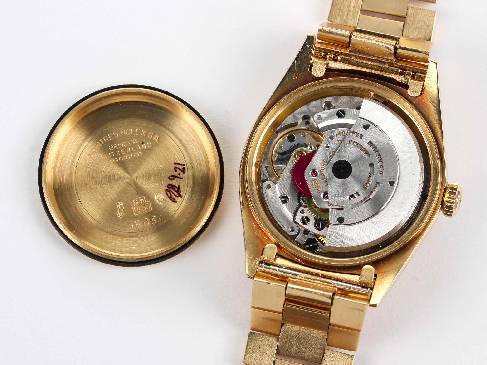 Rolex Day-Date 1803 Champagne Dial in Yellow Gold with Folded Clasp Bracelet