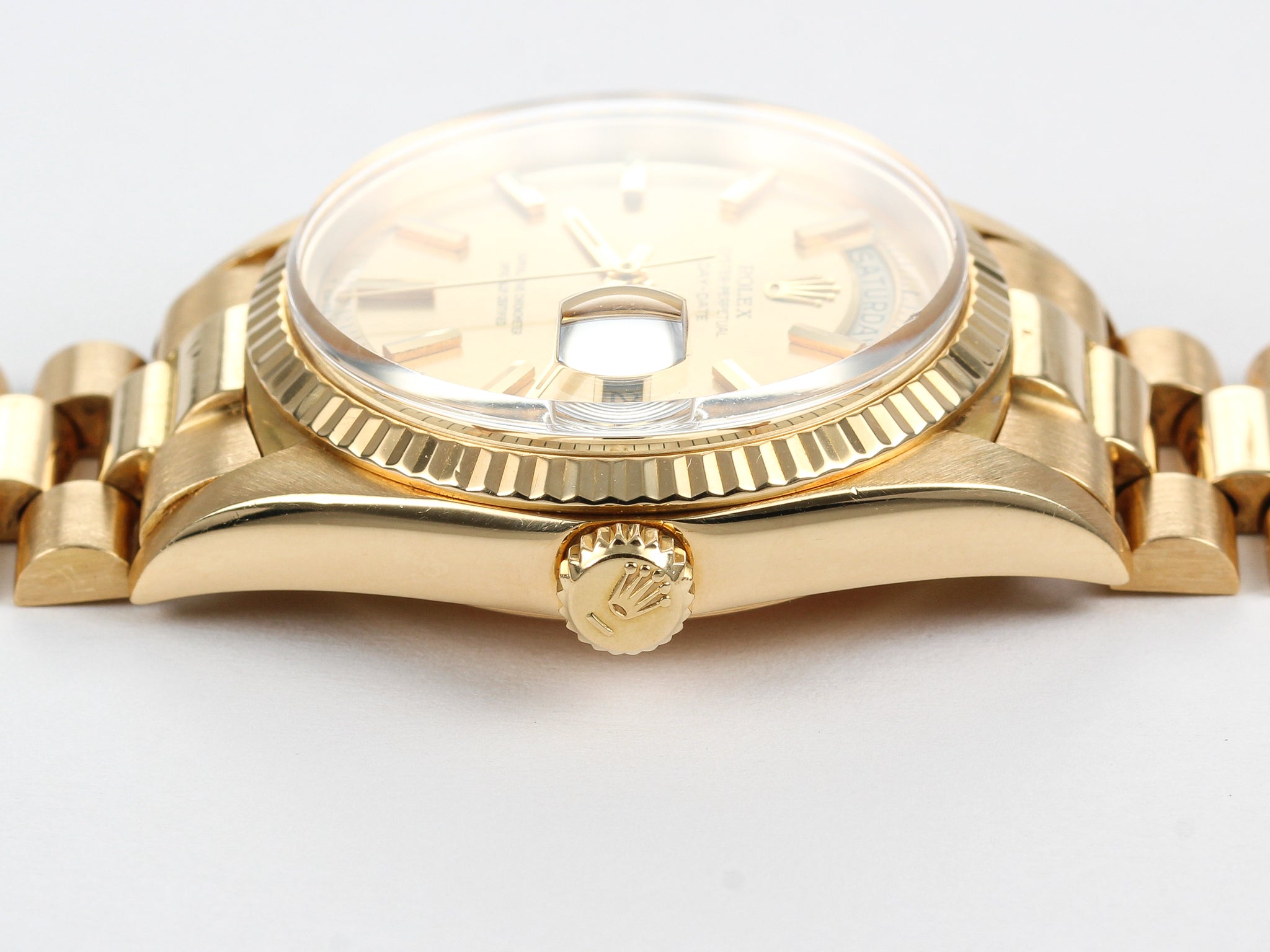 Rolex Day-Date 1803 Champagne Dial in Yellow Gold with Folded Clasp Bracelet