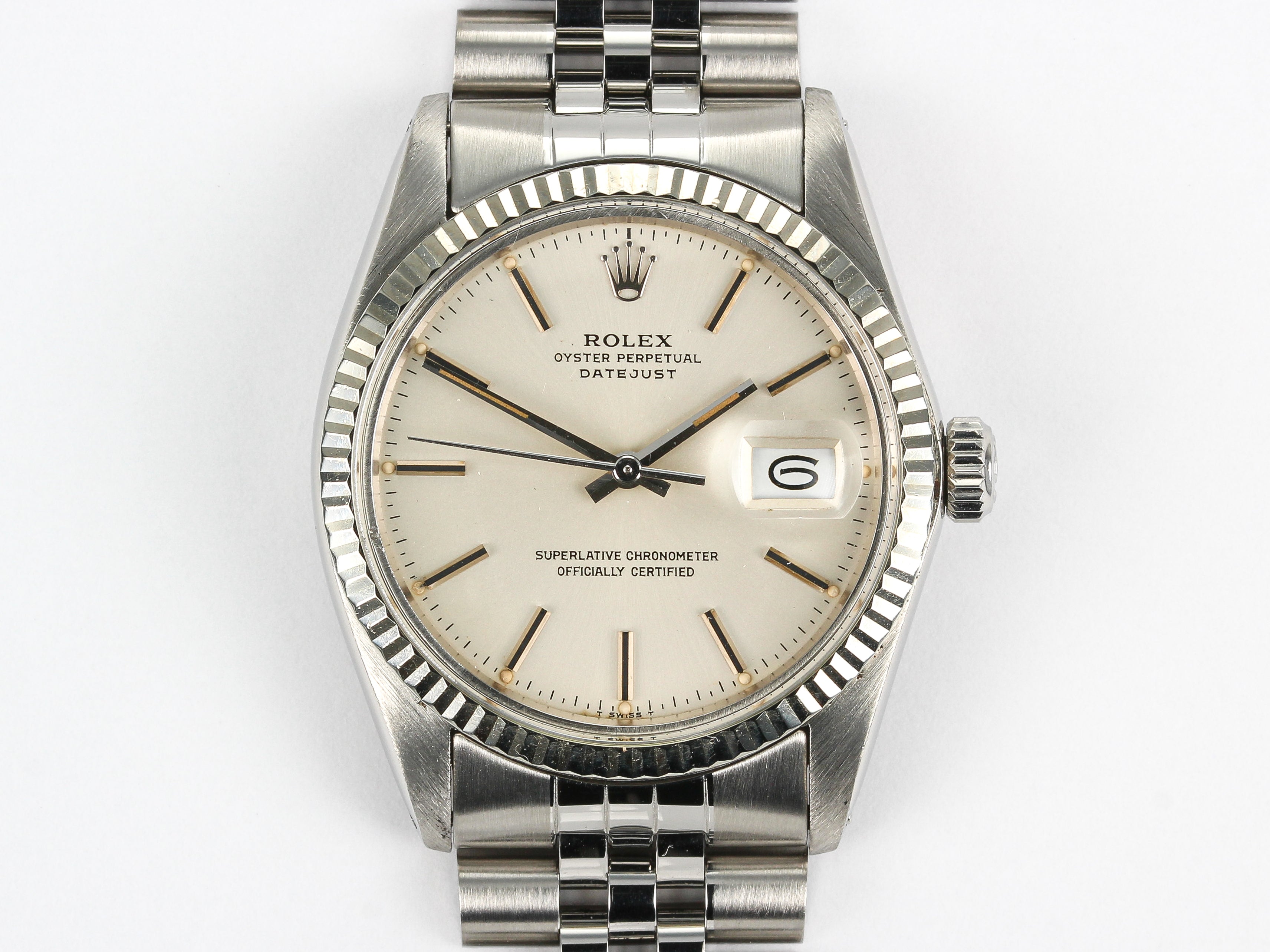 Rolex Datejust 16014 Silver Dial on Jubilee Bracelet