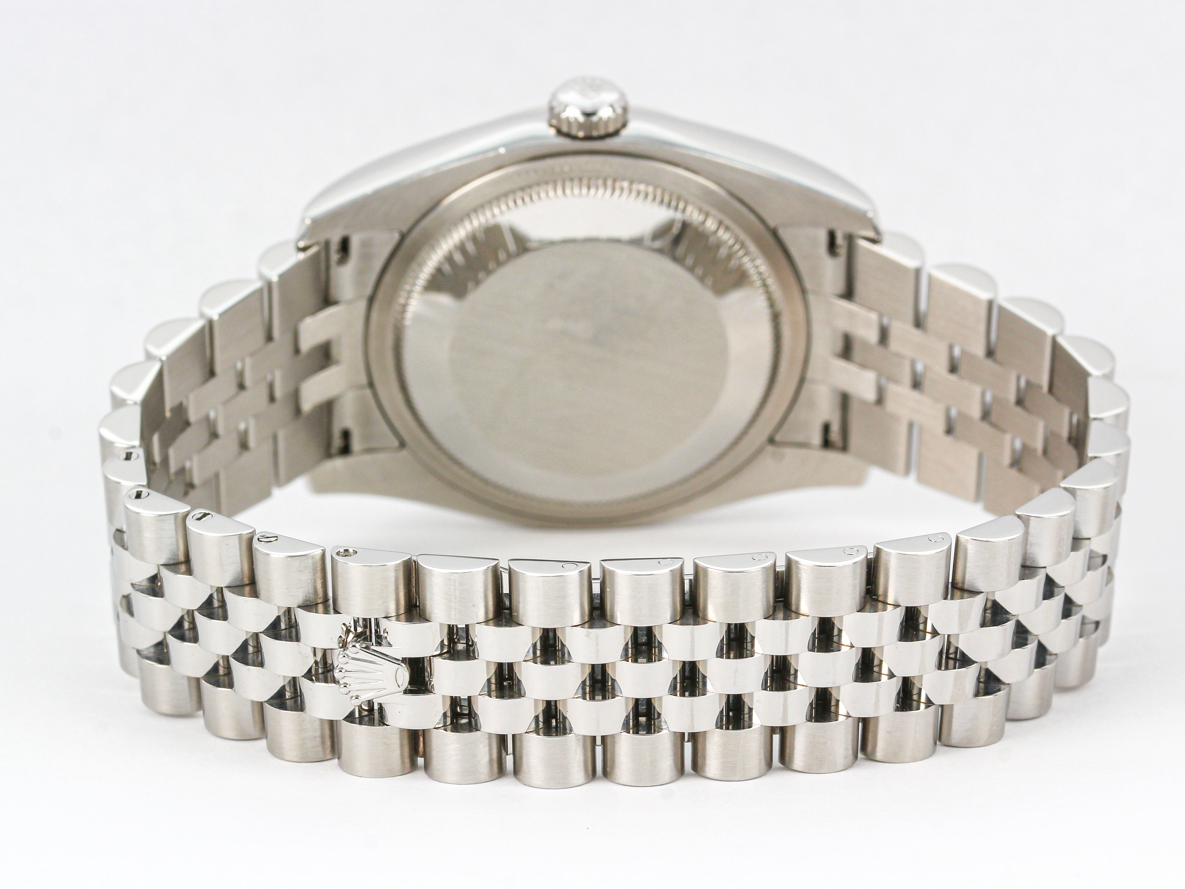 Rolex Datejust 116234 Silver Stick Dial on Jubilee Hidden Clasp Bracelet with Papers