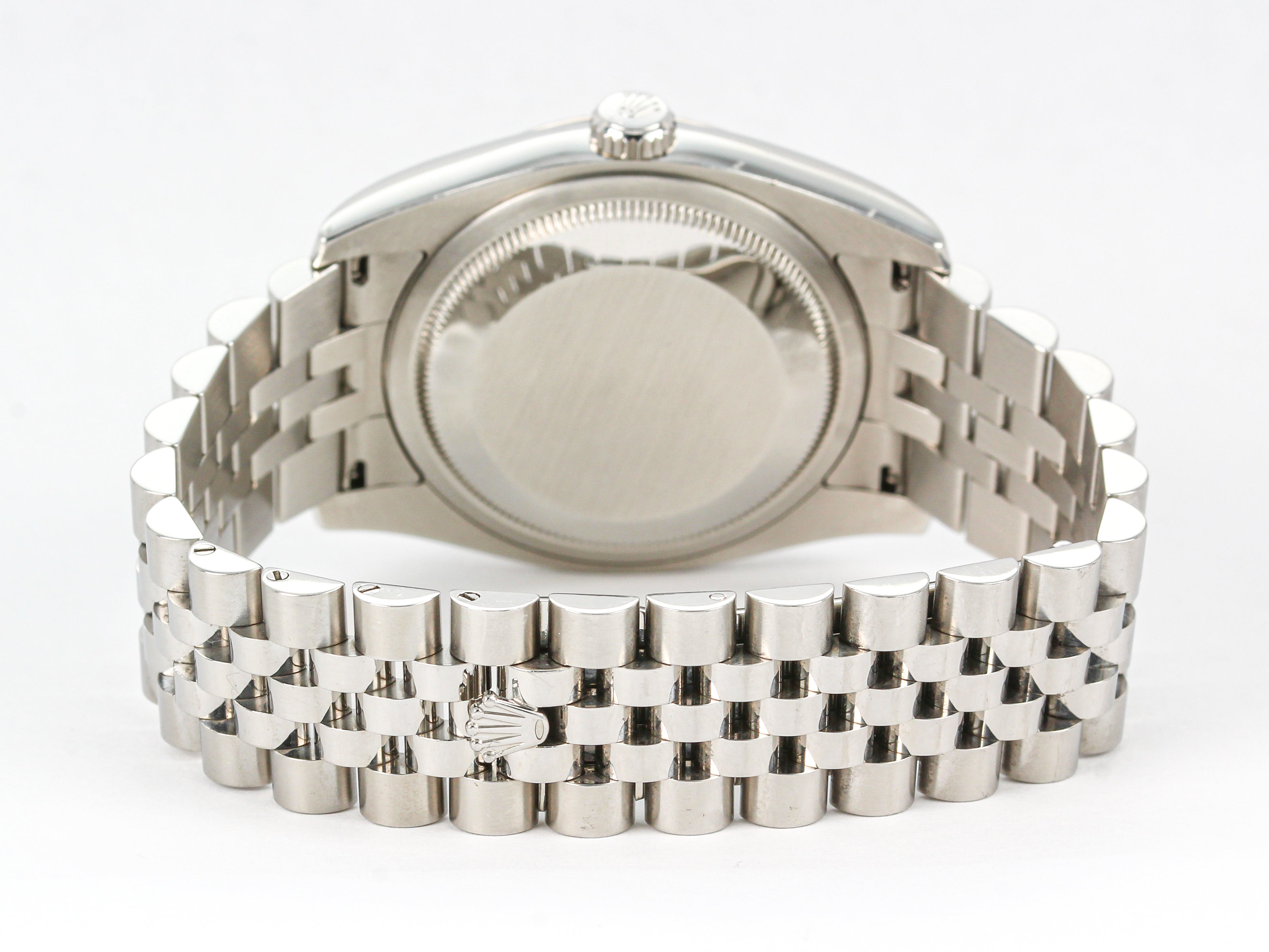 Rolex Datejust 116234 with White Stick Dial on Jubilee Hidden Clasp Bracelet