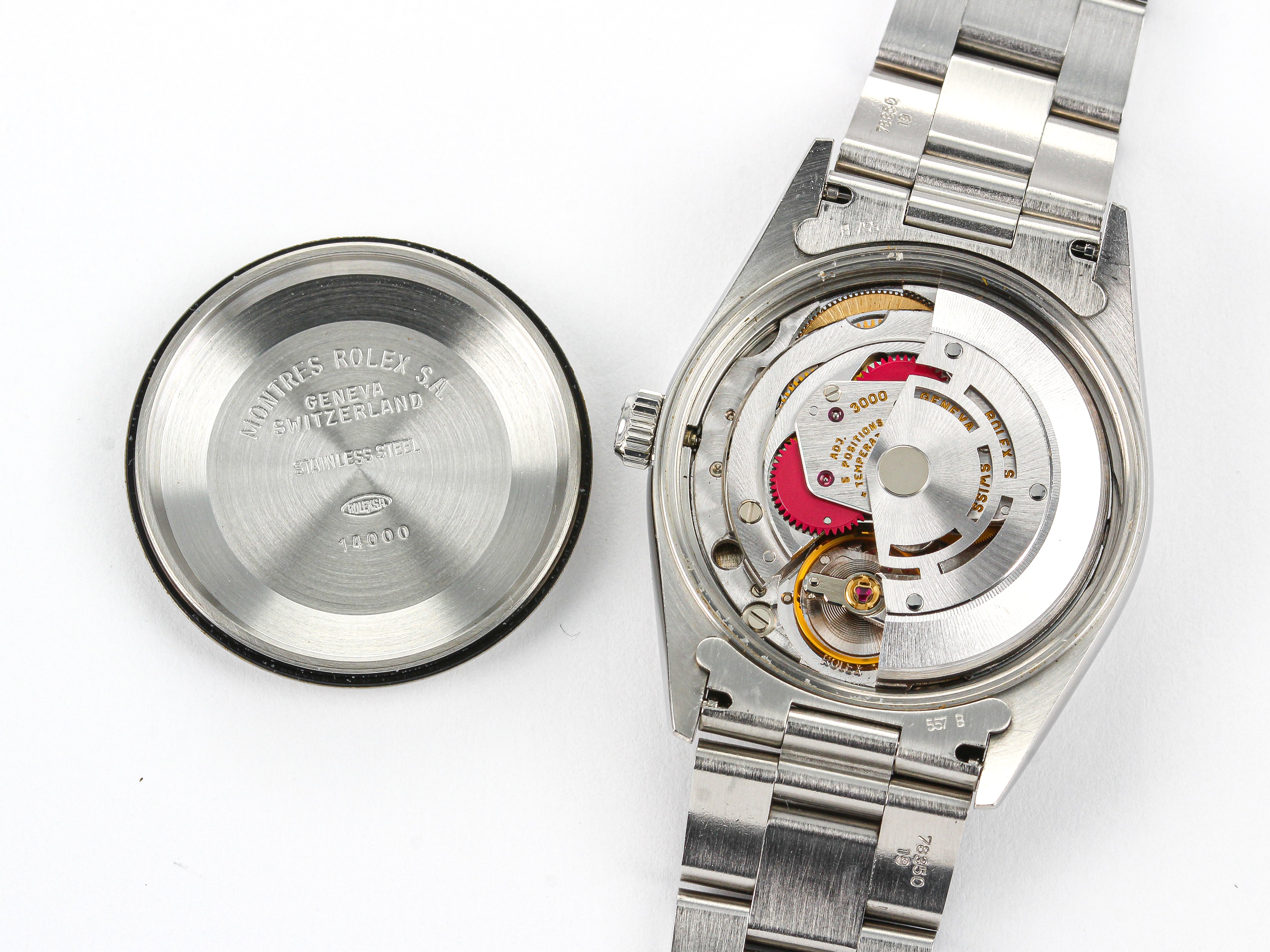 Rolex Air-King 14000 Silver Dial on Oyster Bracelet