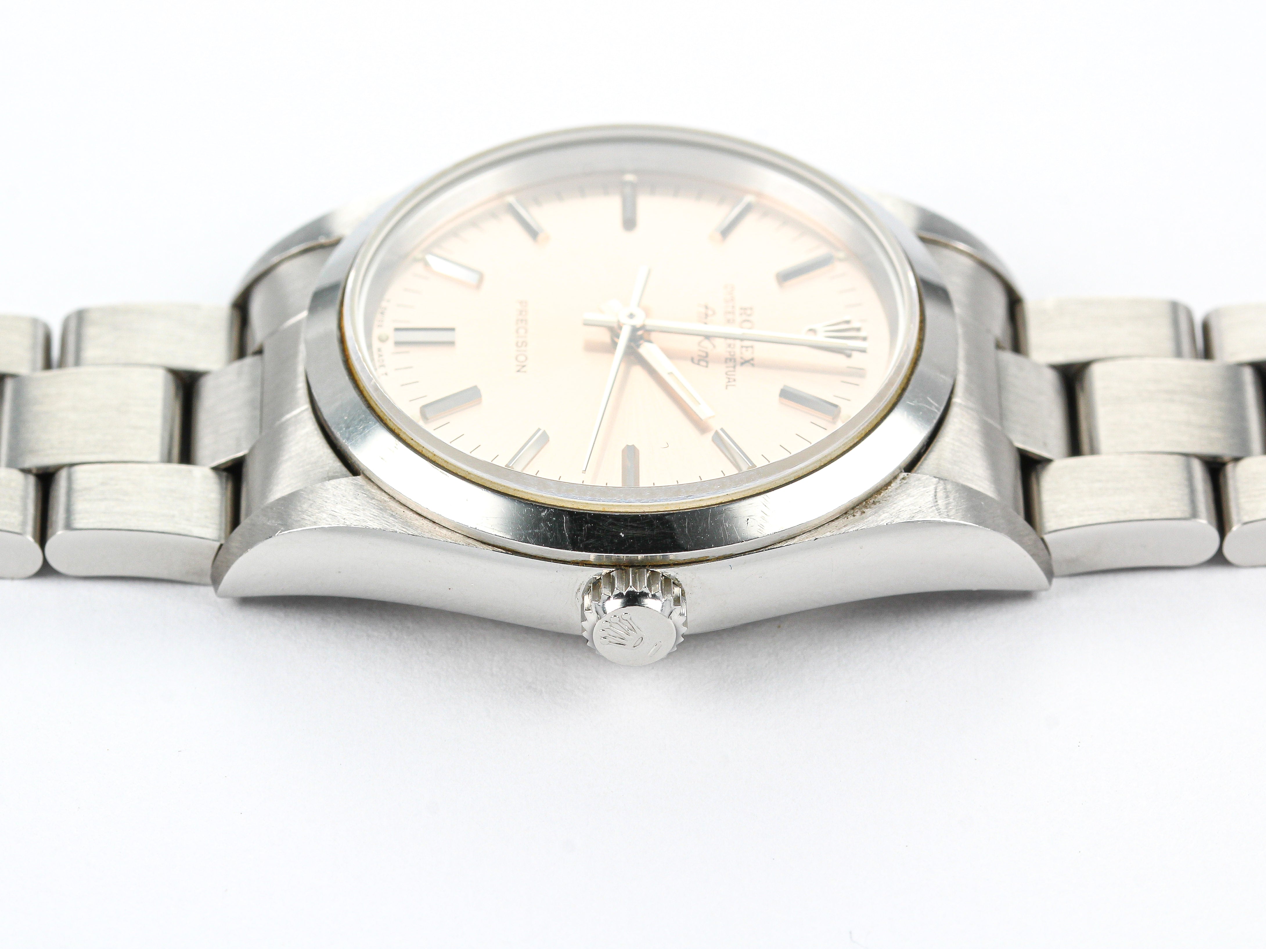 Rolex Air-King 14000 Silver Dial on Oyster Bracelet