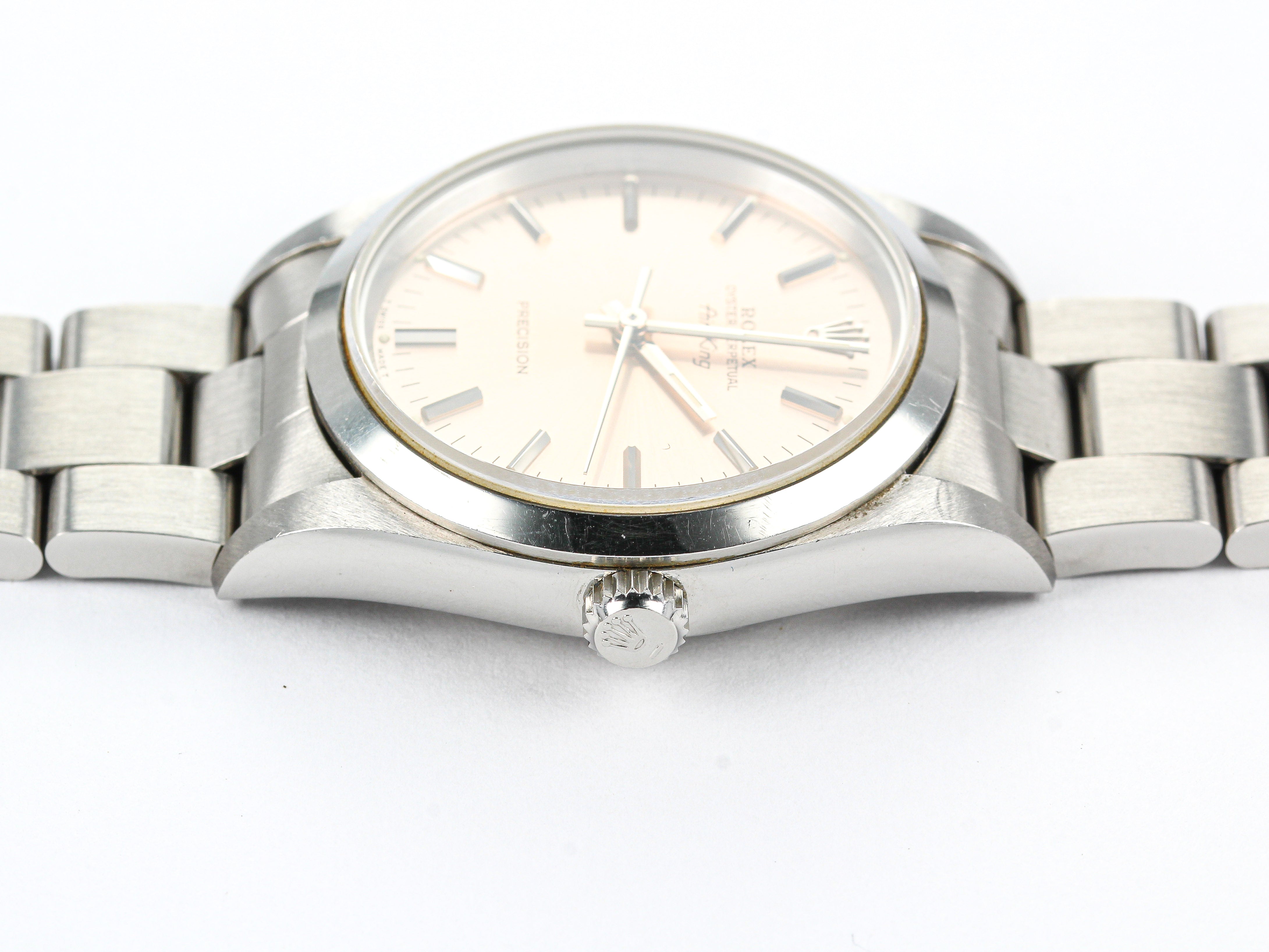 Rolex Air-King 14000 Silver Dial on Oyster Bracelet