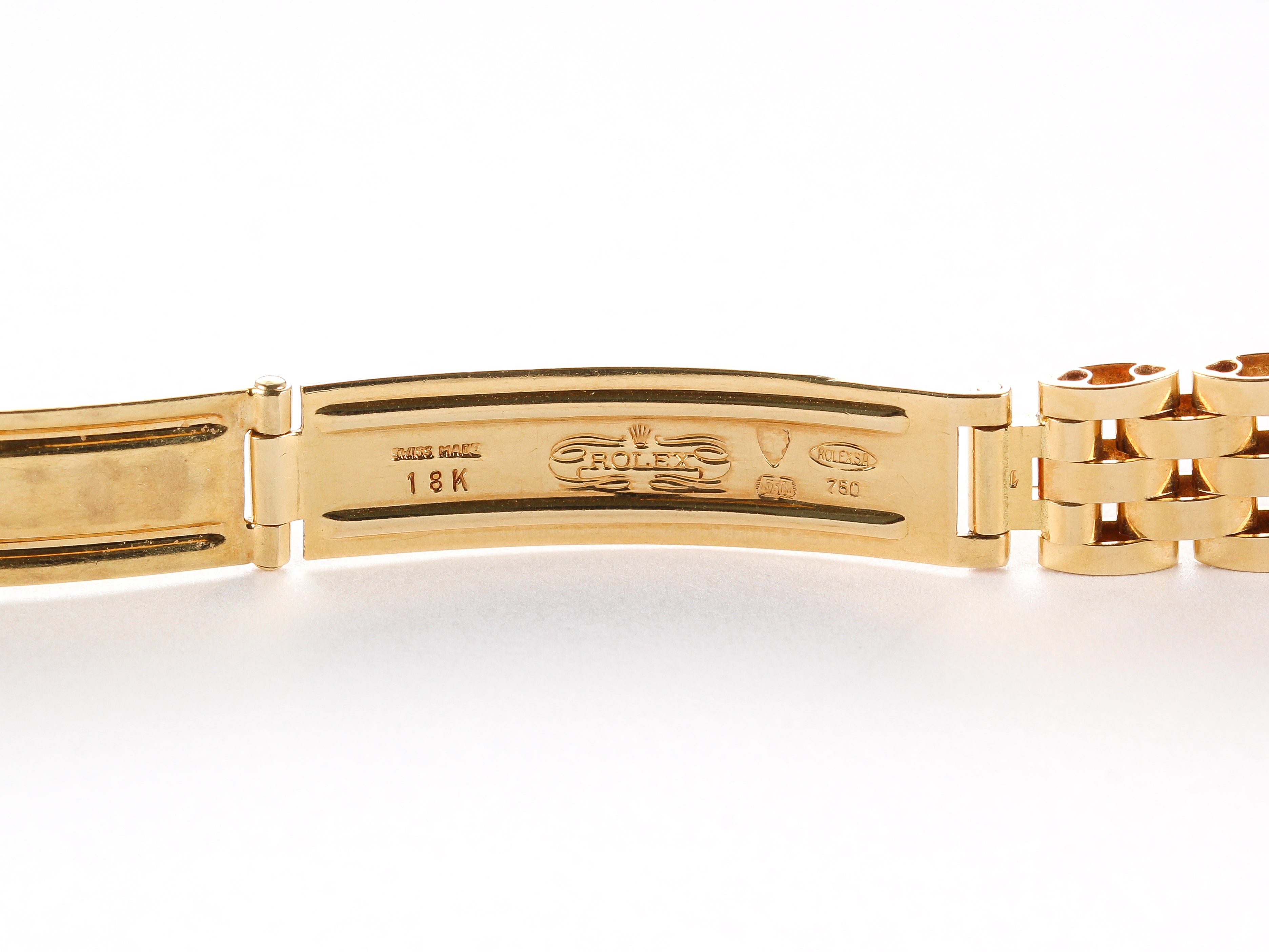 Rolex Ladies Datejust 6917 Coral Dial in Yellow Gold with Papers