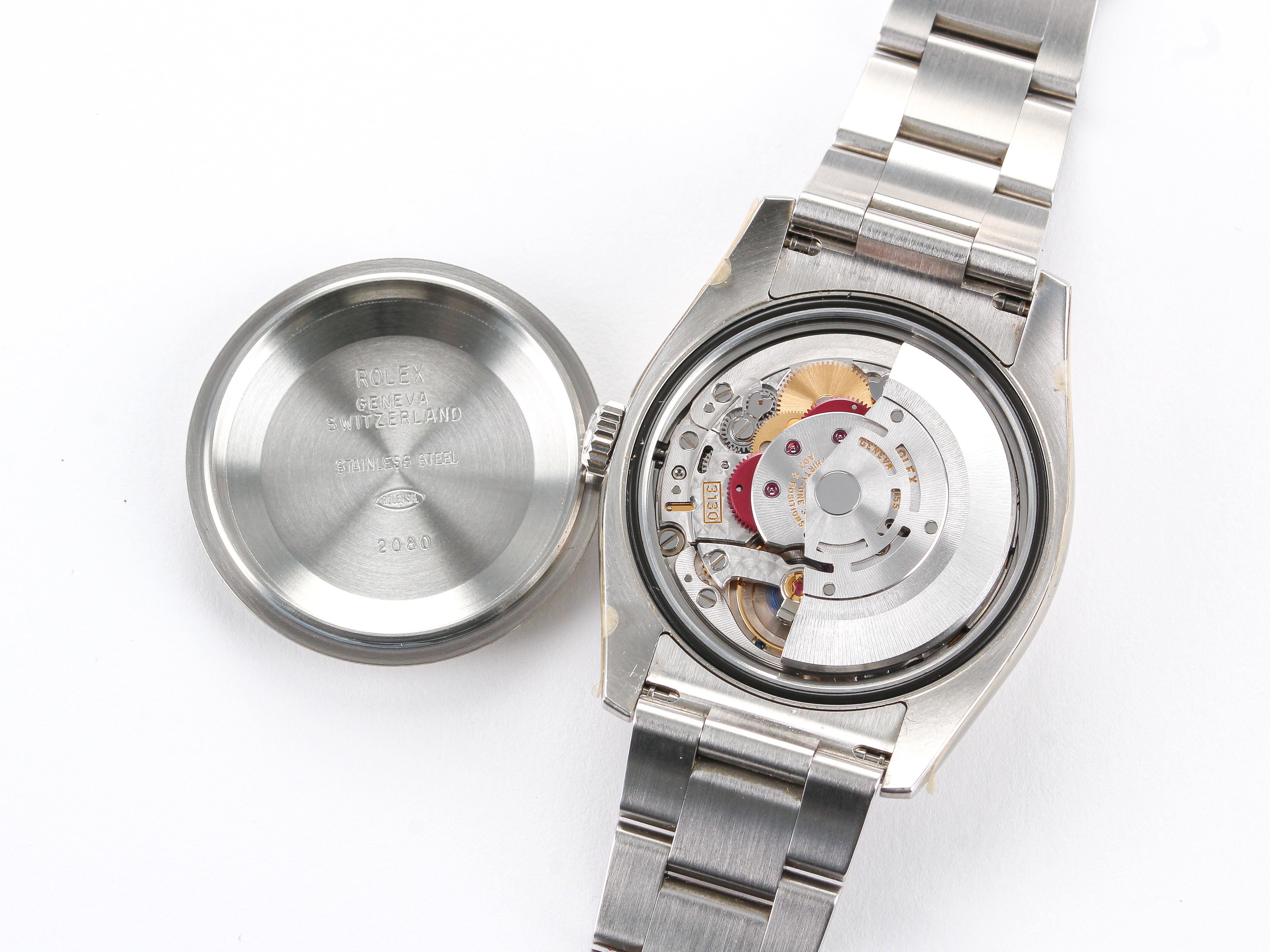 Rolex Oyster Perpetual 116000 Grape Dial on Oyster Bracelet with Papers