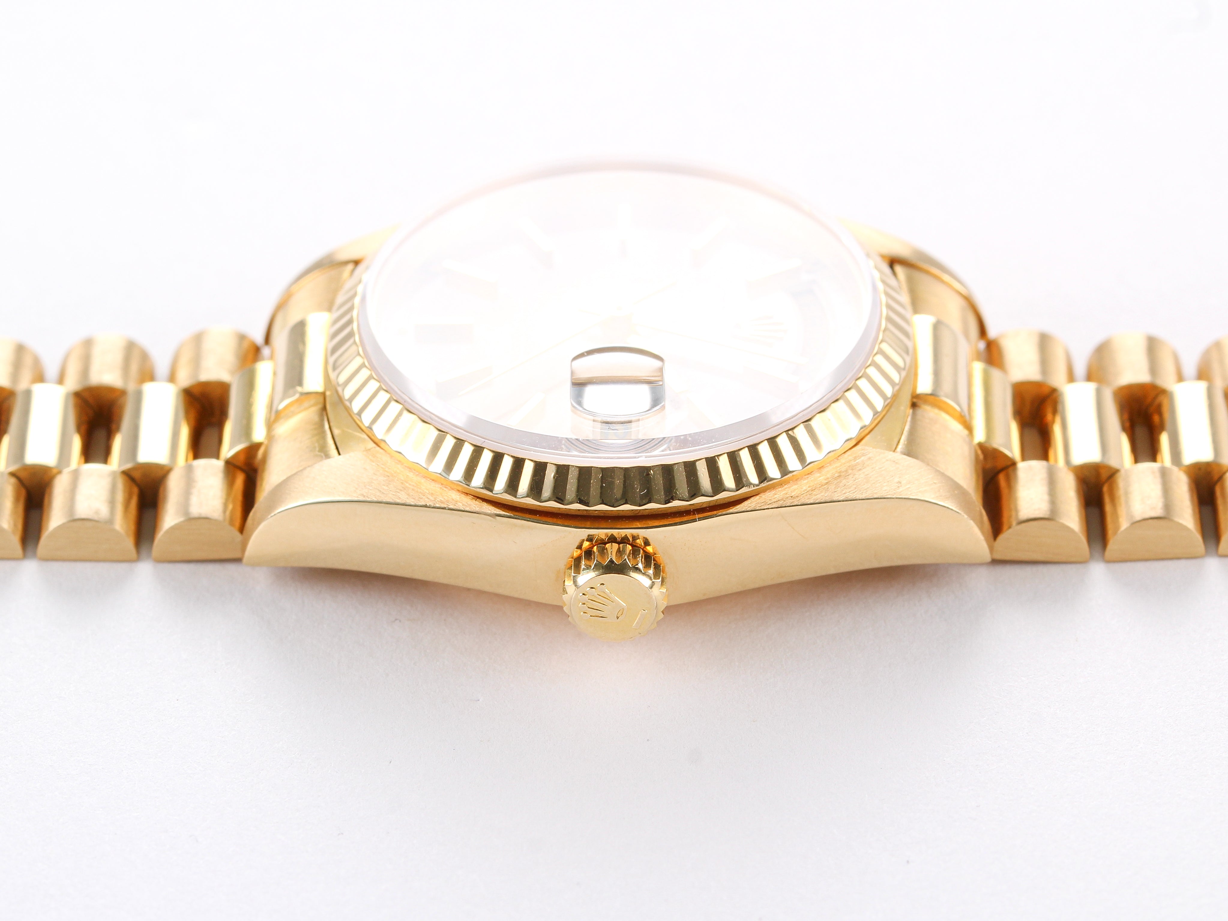 Rolex Day-Date 18038 "Tropical Dial" in Yellow Gold Bracelet with Hidden Clasp
