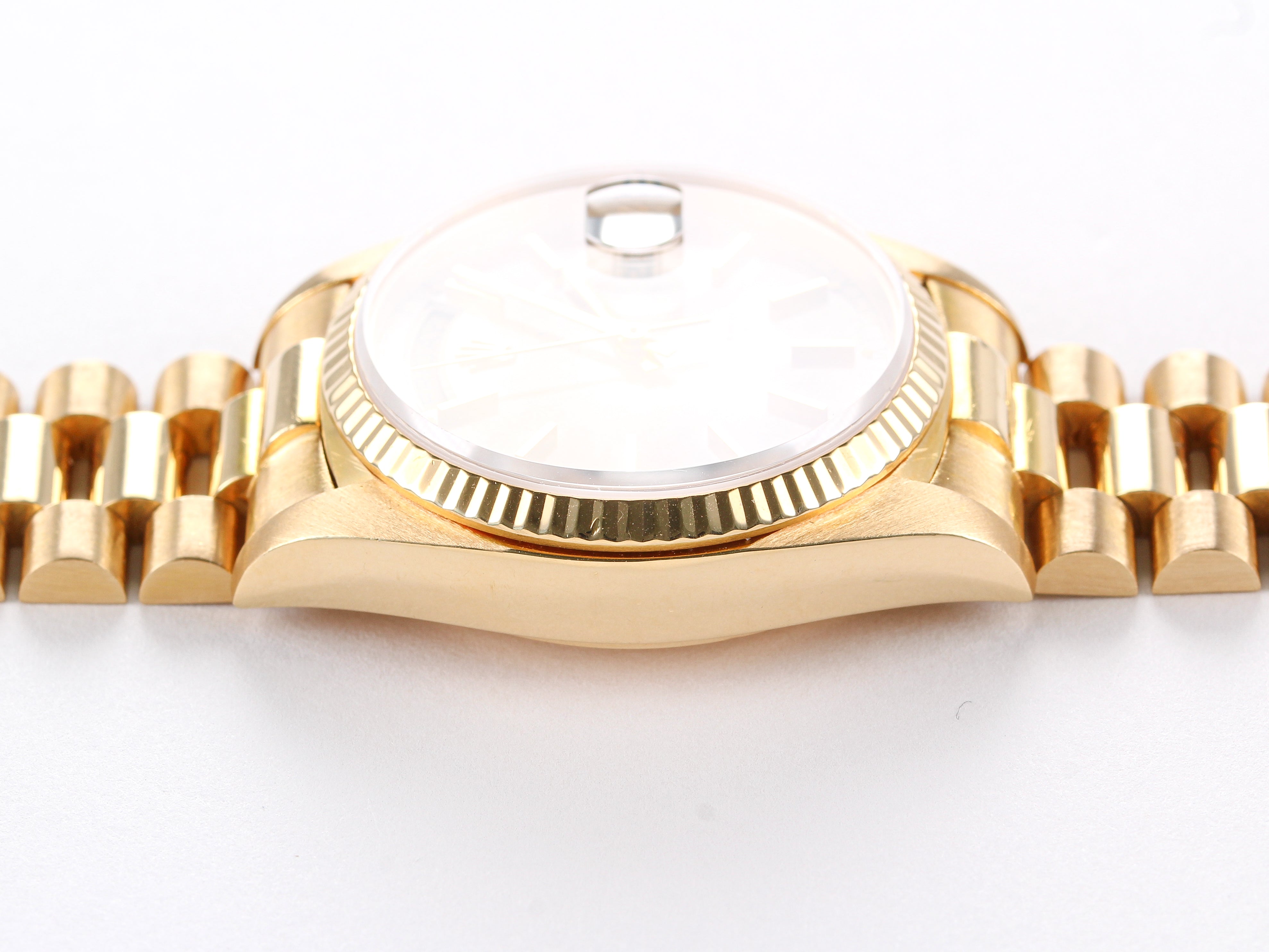 Rolex Day-Date 18038 "Tropical Dial" in Yellow Gold Bracelet with Hidden Clasp