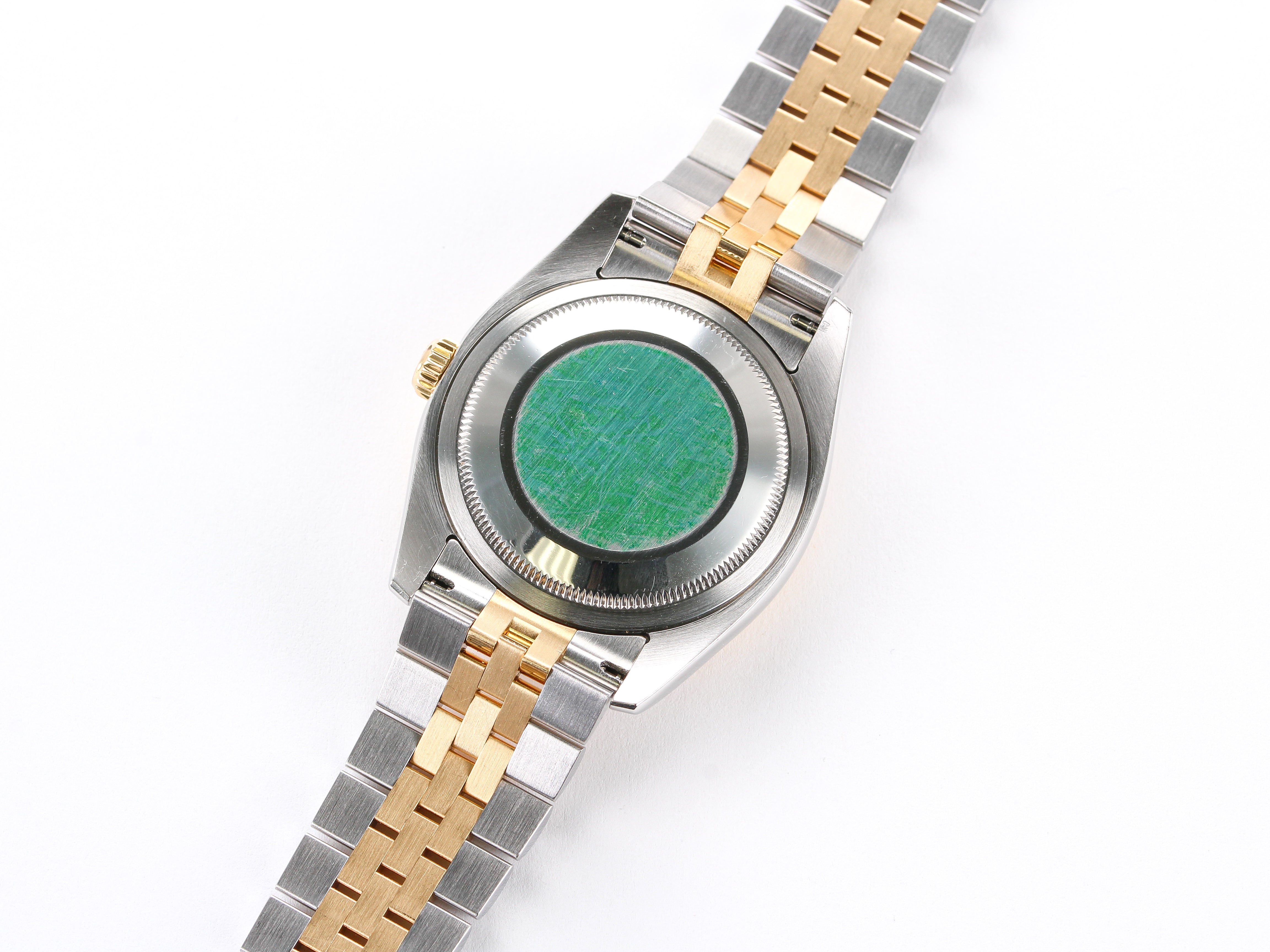 Rolex Datejust 116233 in Steel and Gold with Blue Anniversary Dial on Jubilee Hidden Clasp Bracelet