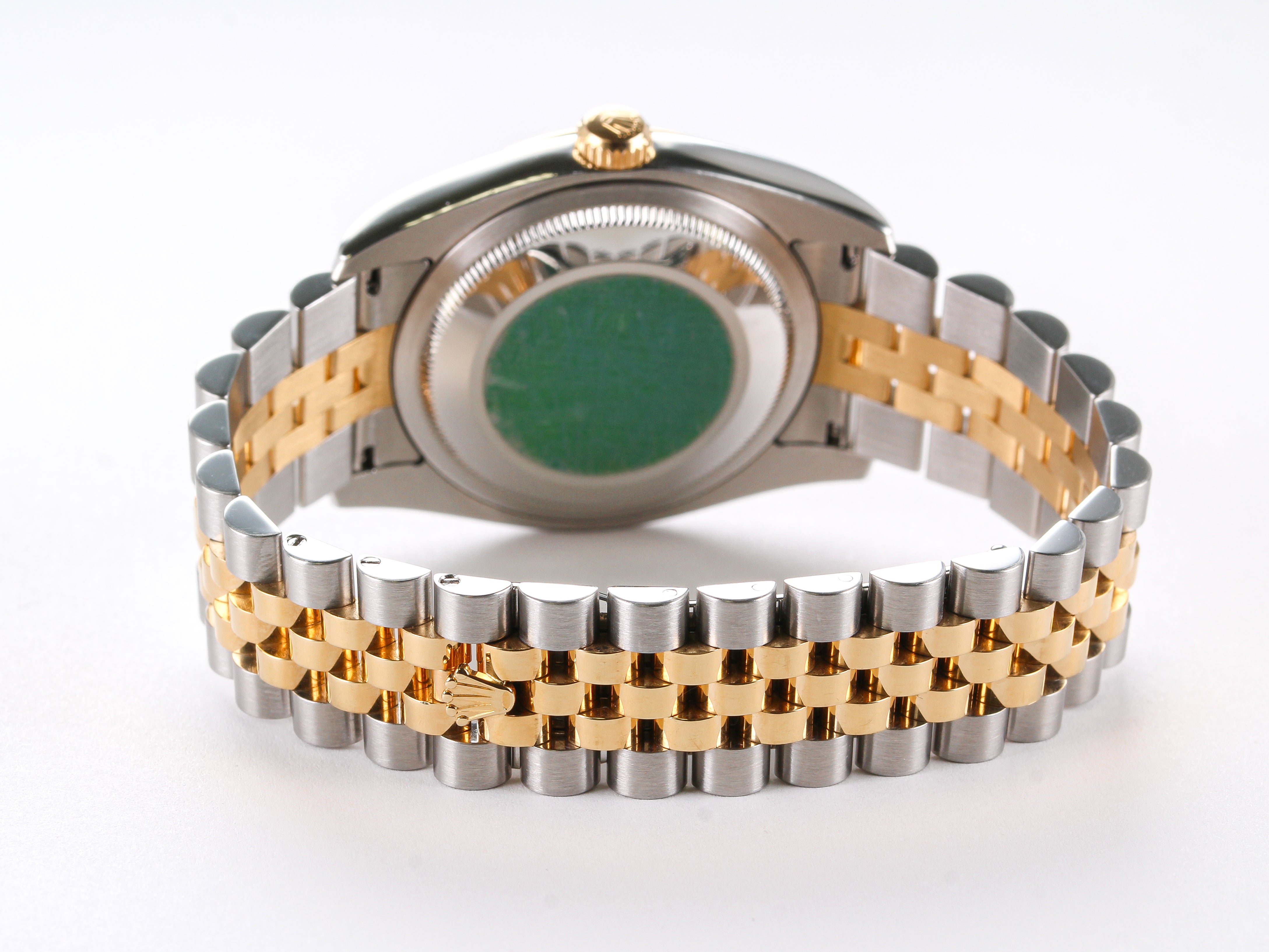 Rolex Datejust 116233 in Steel and Gold with Blue Anniversary Dial on Jubilee Hidden Clasp Bracelet