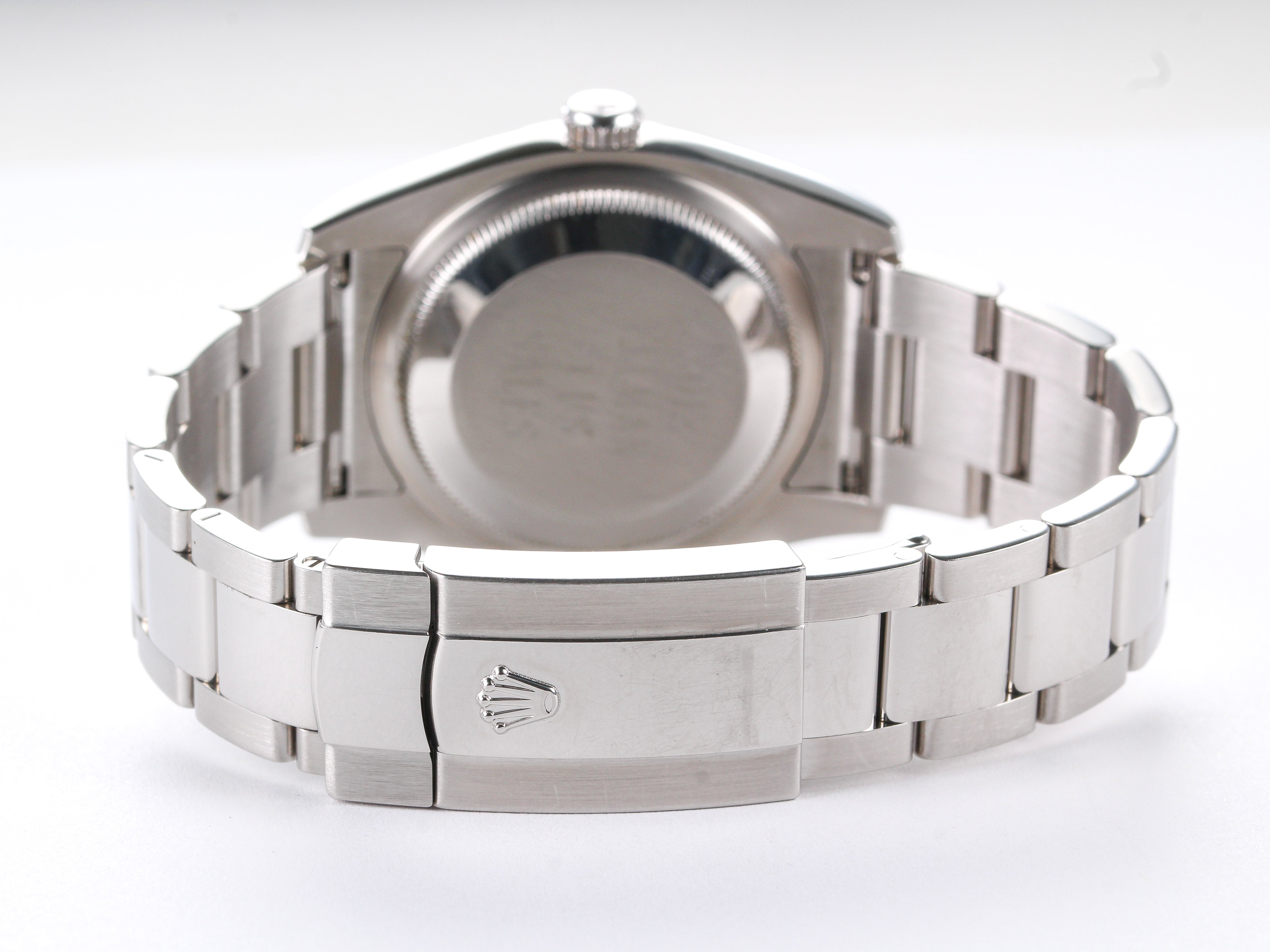 Rolex Datejust 116200 Smooth Bezel Tuxedo Dial on Oyster Bracelet with Papers