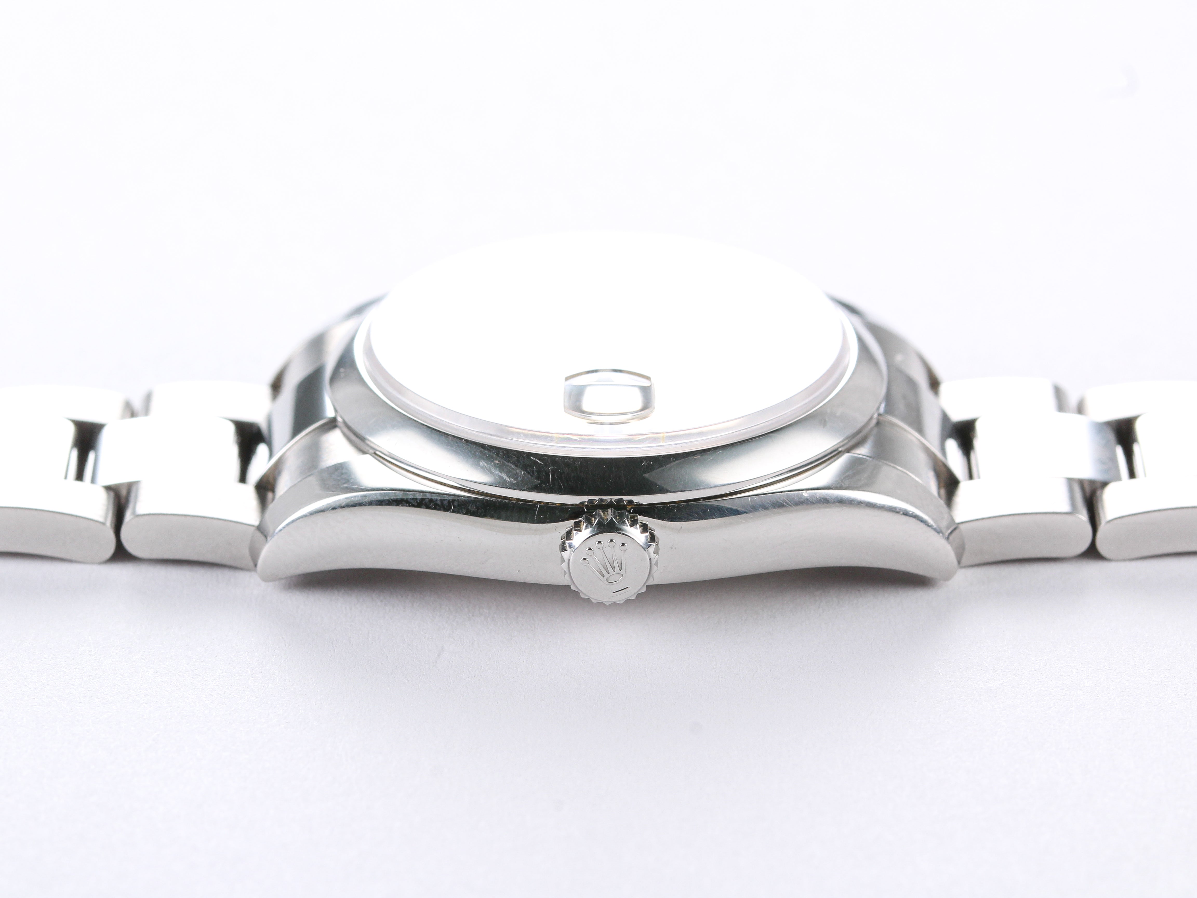 Rolex Datejust 116200 Smooth Bezel Tuxedo Dial on Oyster Bracelet with Papers