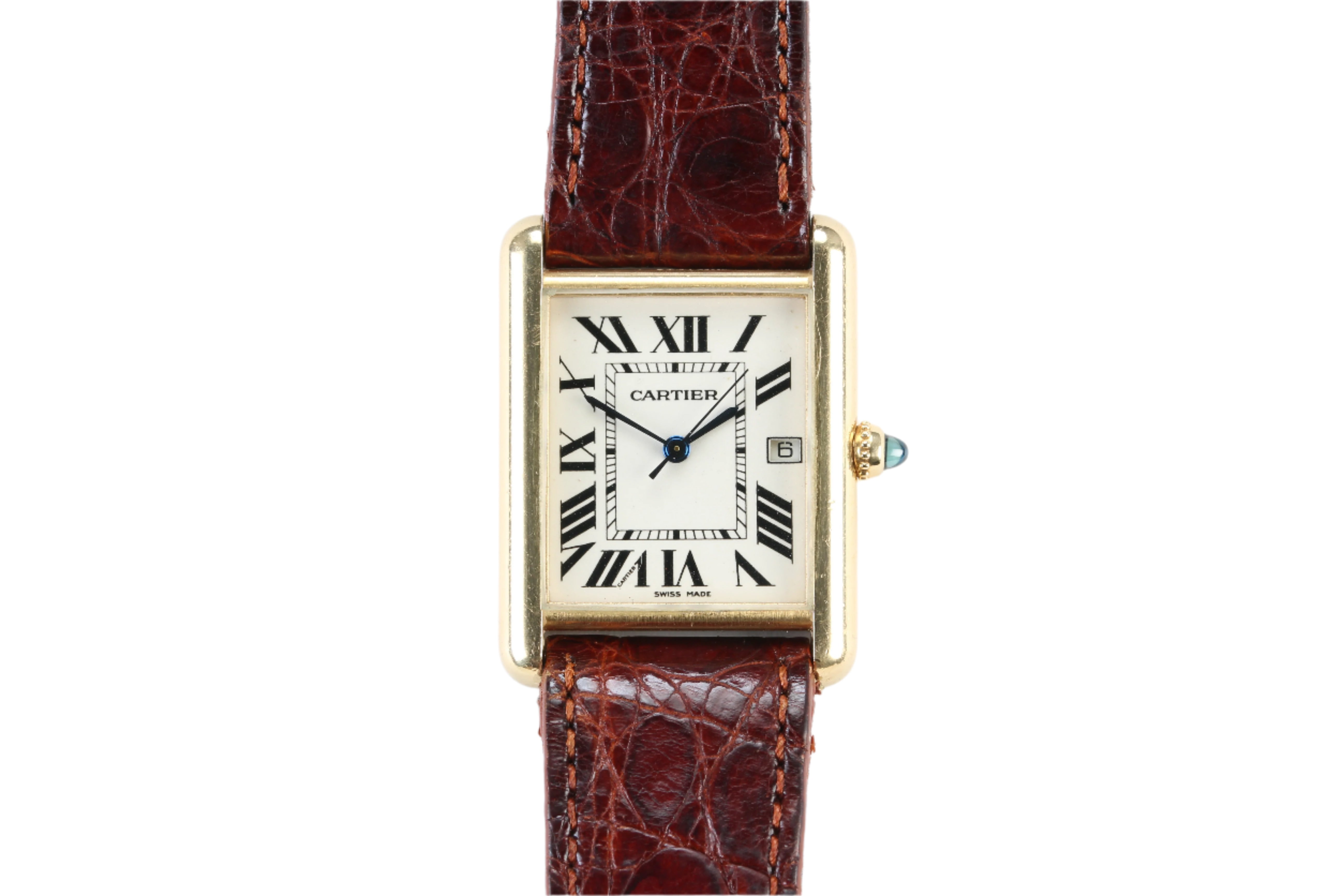 Cartier Tank Louis 2441 in Yellow Gold with Cartier Strap & Buckle