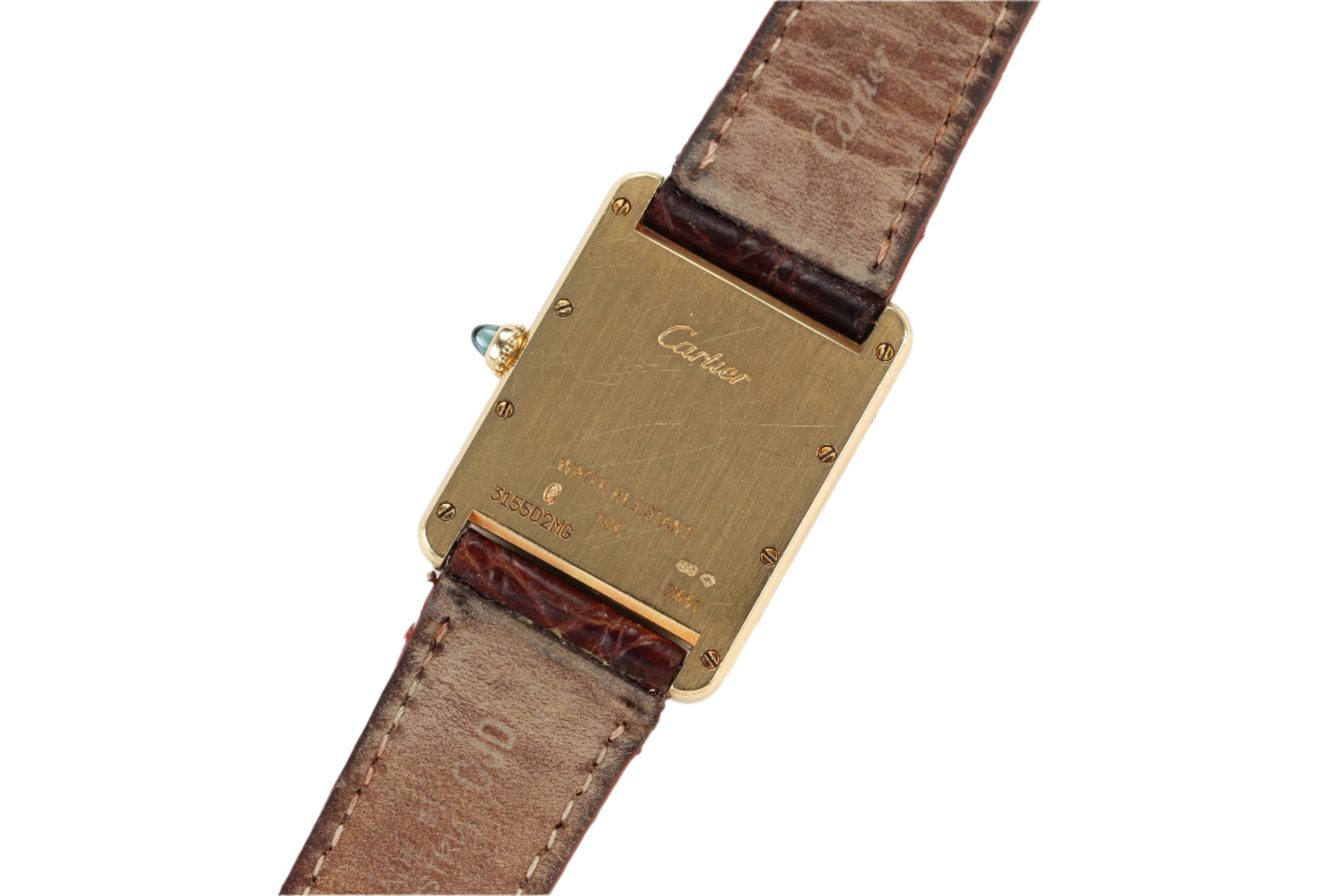 Cartier Tank Louis 2441 in Yellow Gold with Cartier Strap & Buckle