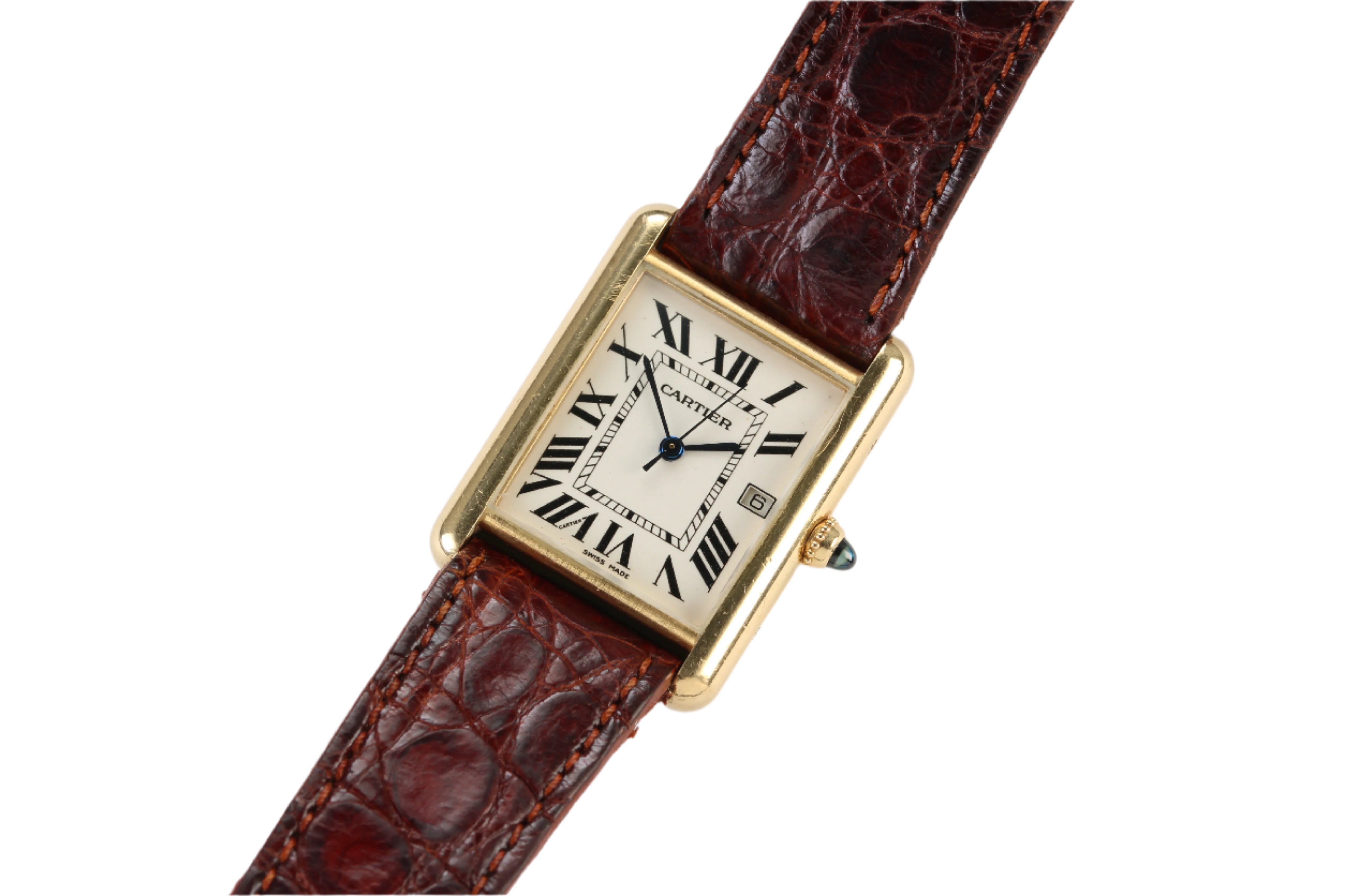 Cartier Tank Louis 2441 in Yellow Gold with Cartier Strap & Buckle