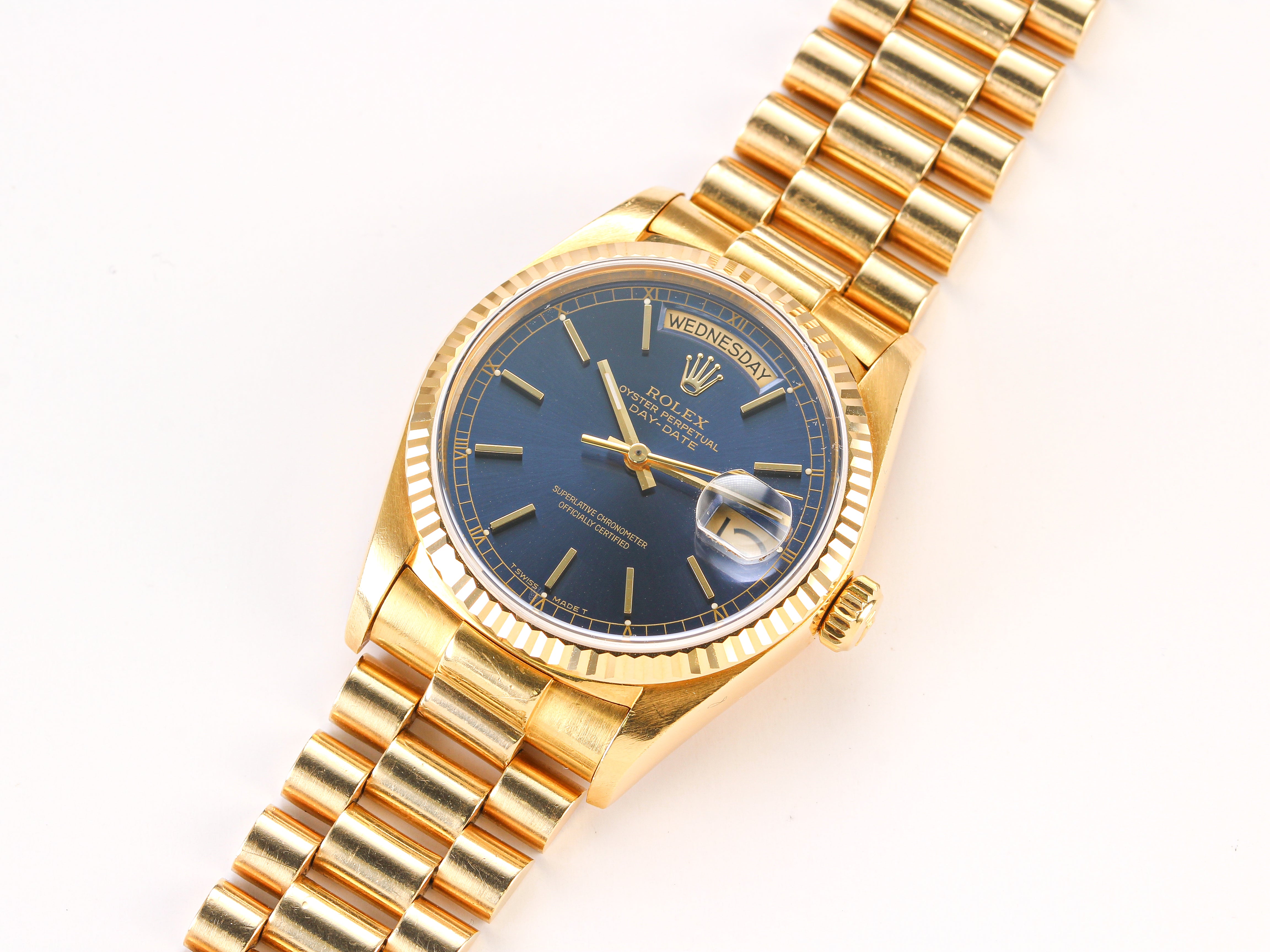 Rolex Day-Date 36mm '18038' Blue Dial