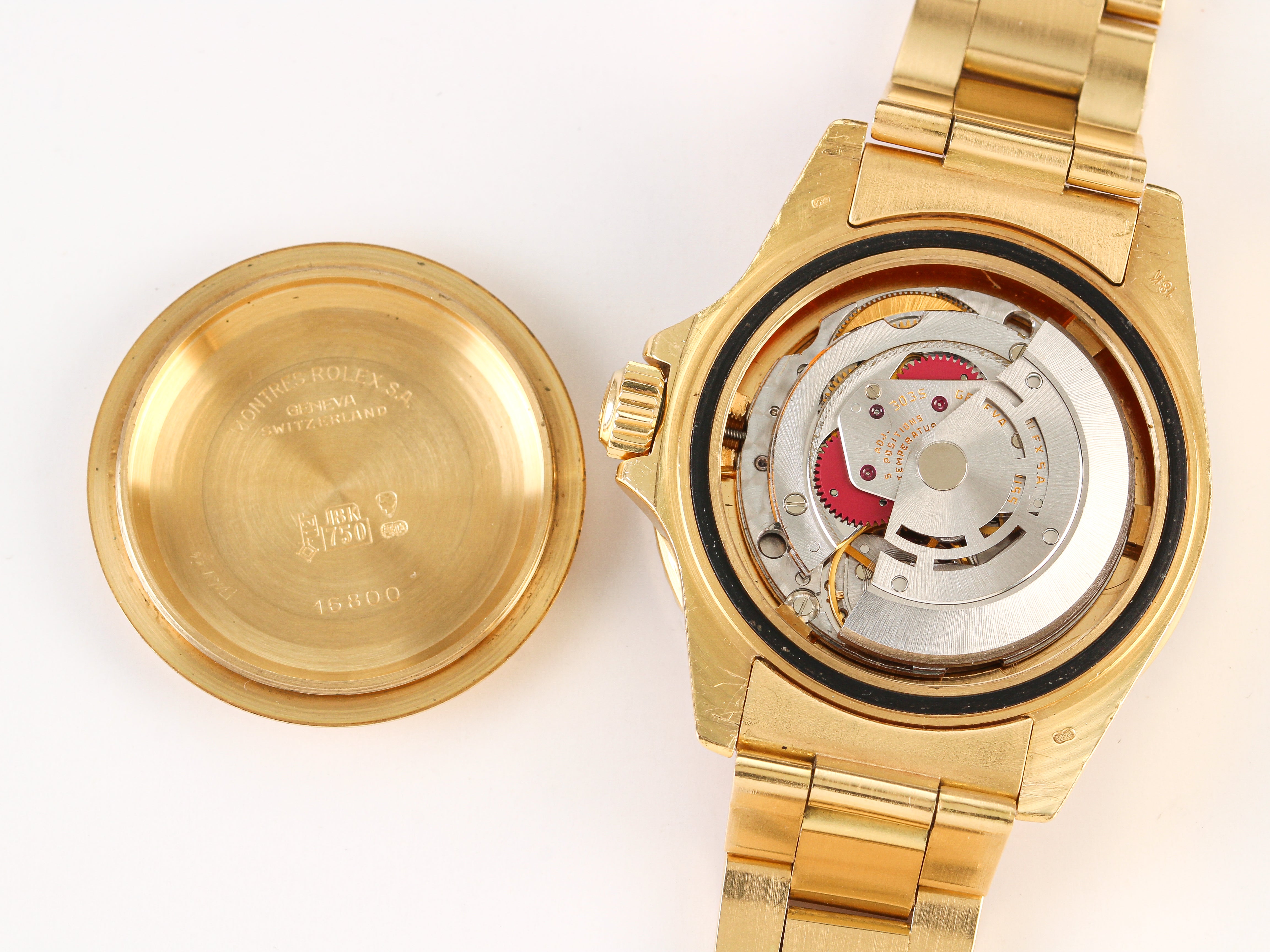 Rolex Submariner '16808' 18K Yellow Gold