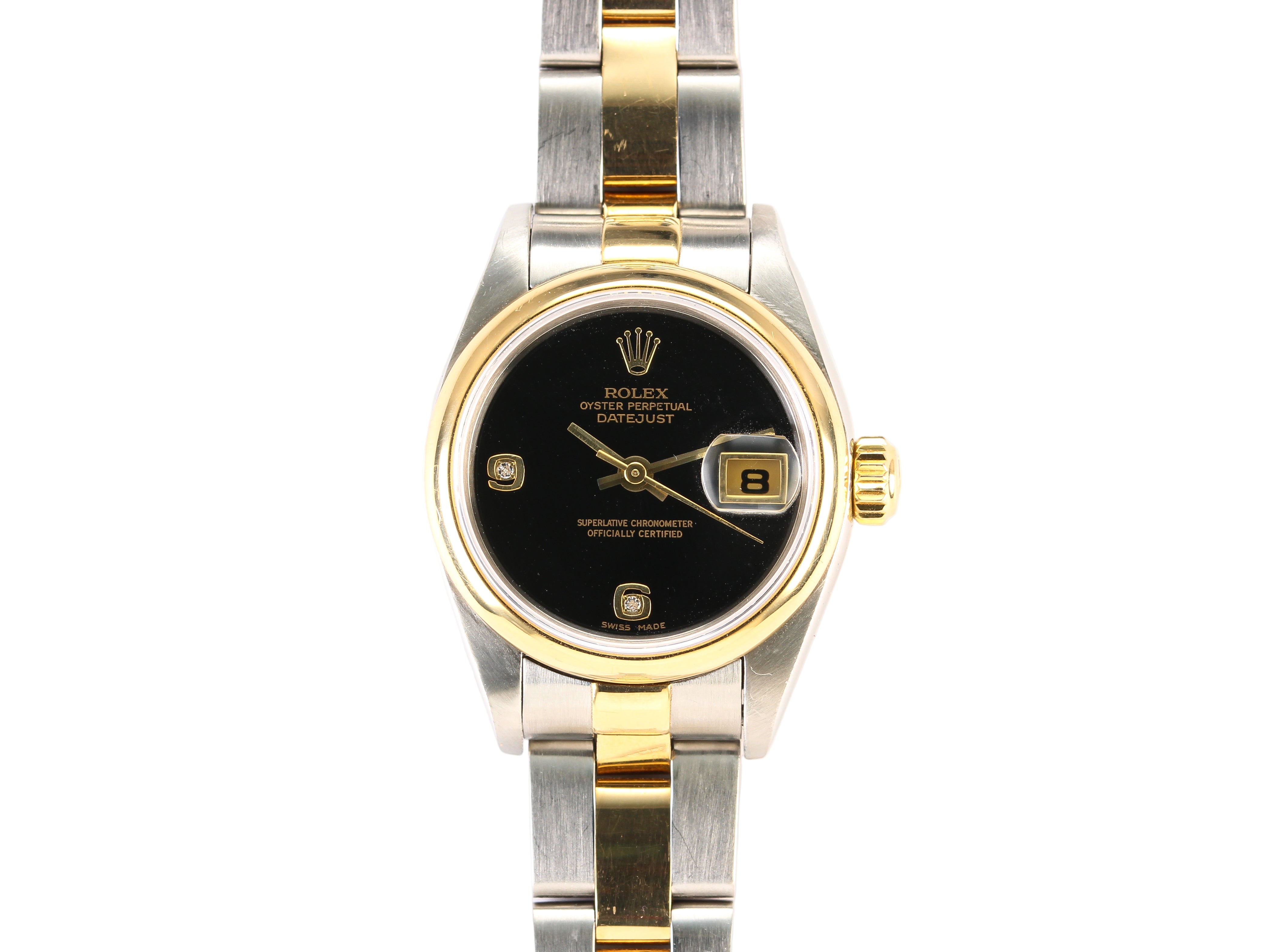Rolex Datejust '79163' Onyx Dial 18K Yellow Gold/Stainless Steel