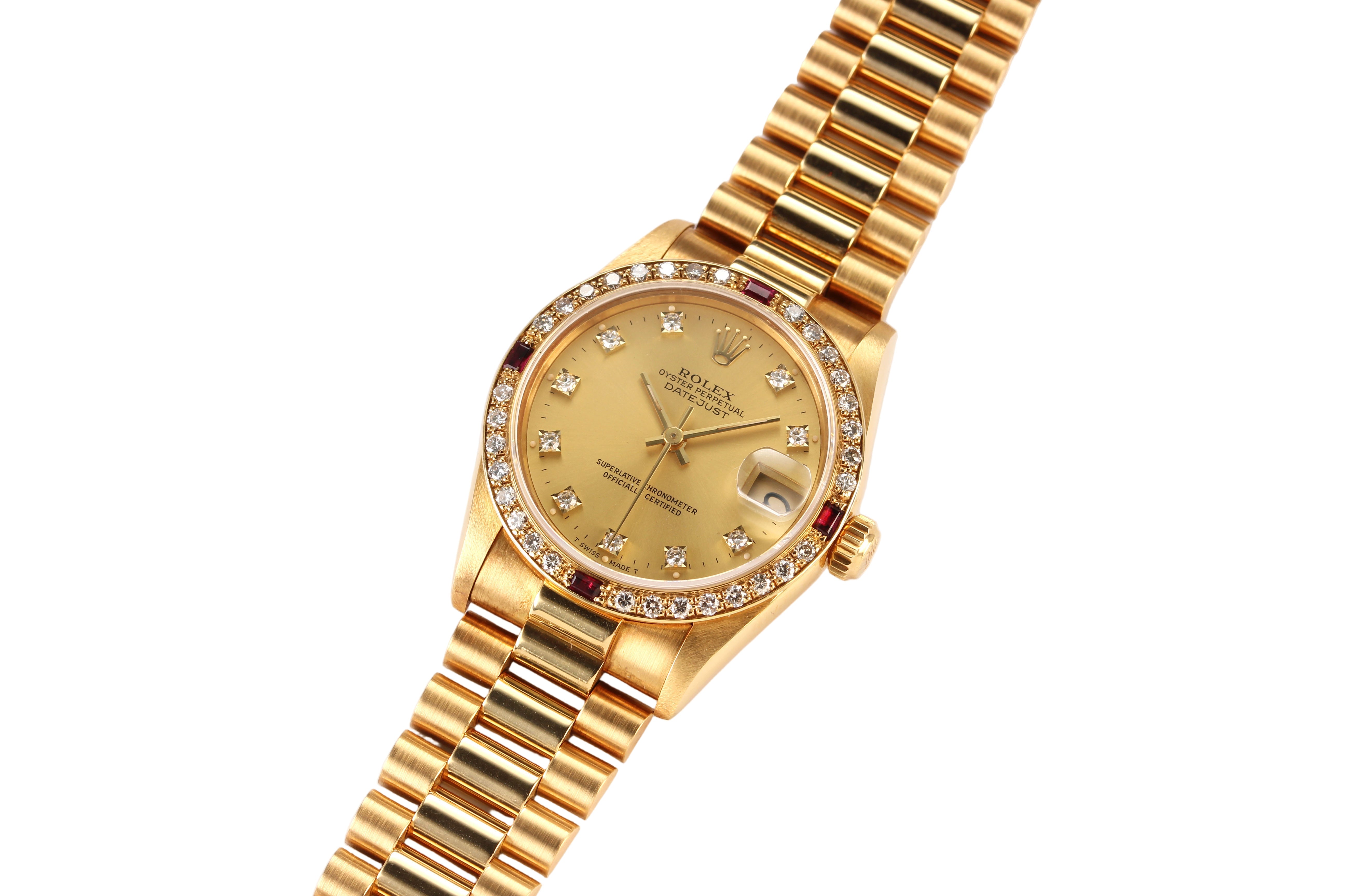 Rolex Datejust President 31mm '68278' 18K Yellow Gold Factory Diamond Dial