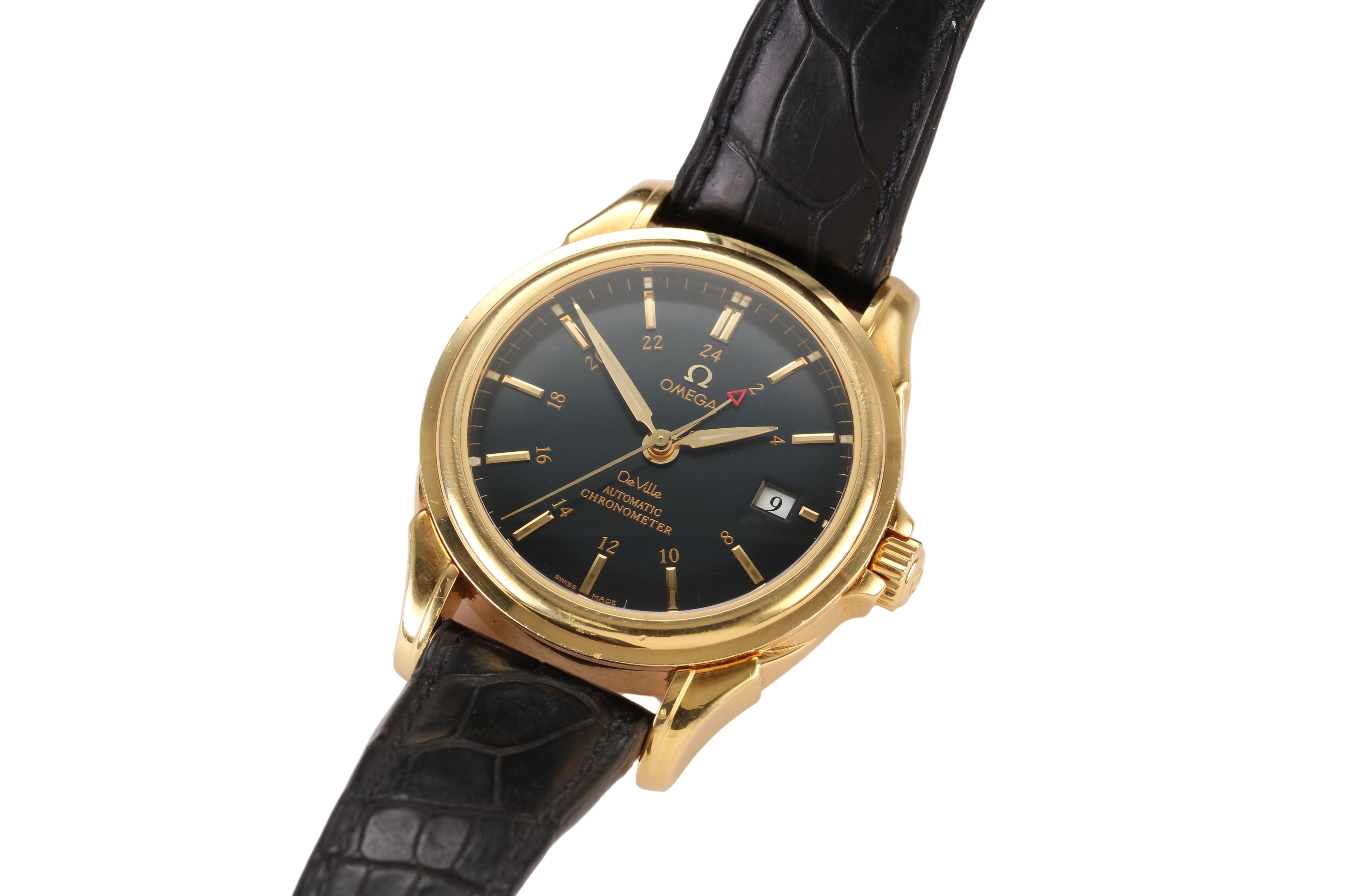Omega DeVille 40mm '158.1702' 18K Yellow Gold