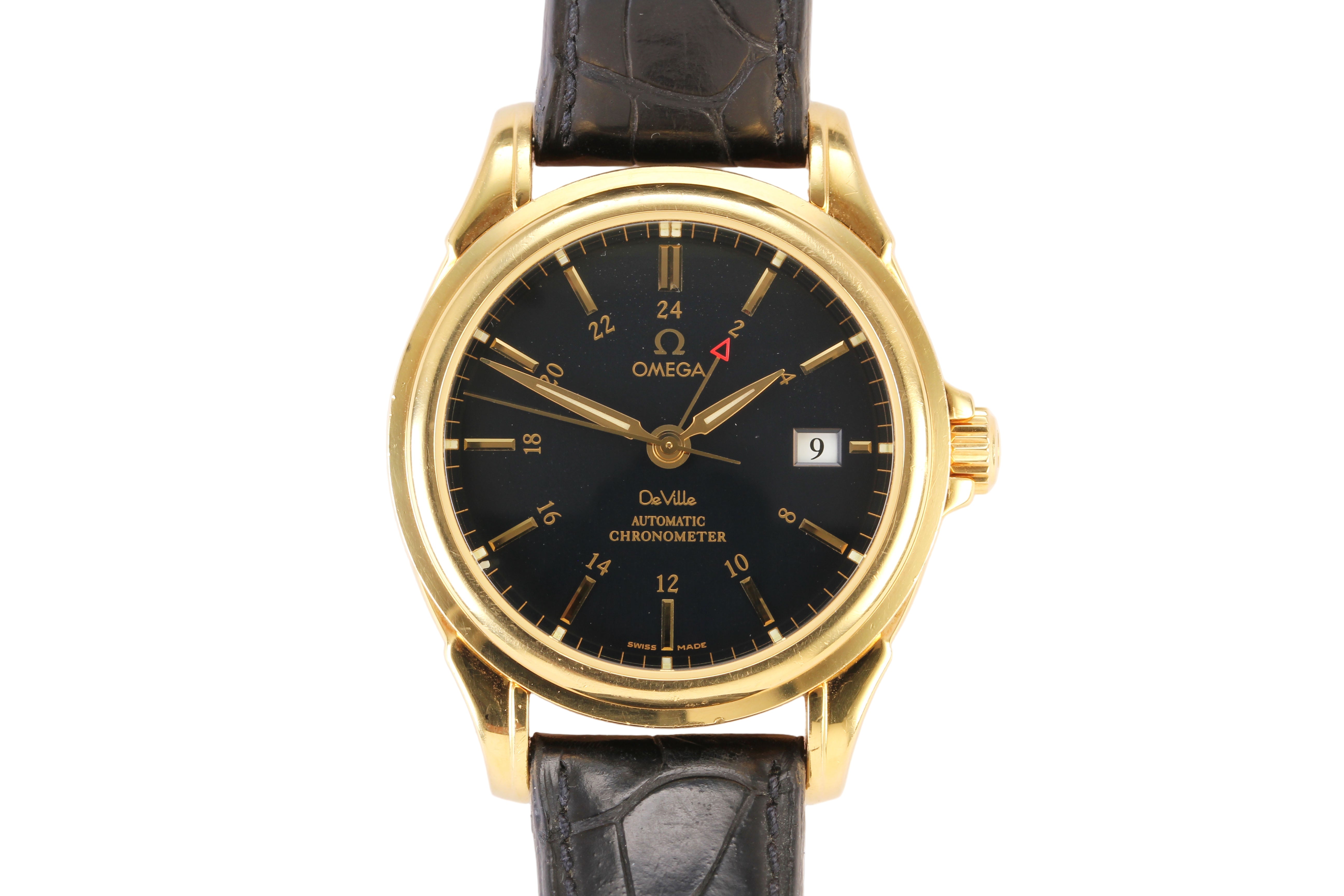 Omega DeVille 40mm '158.1702' 18K Yellow Gold