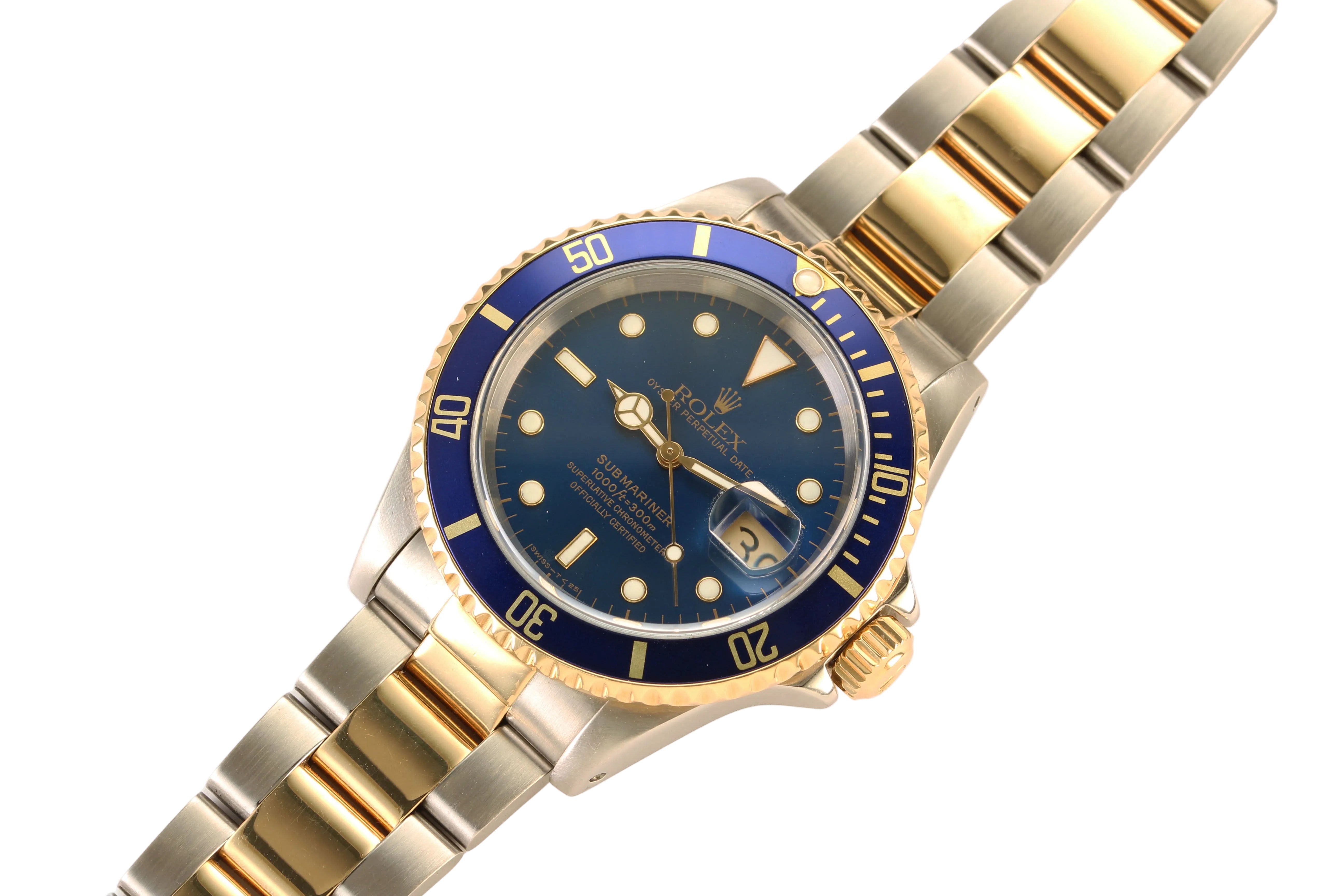 Rolex Submariner Bluesy '16613' 40mm Steel/18K Yellow Gold