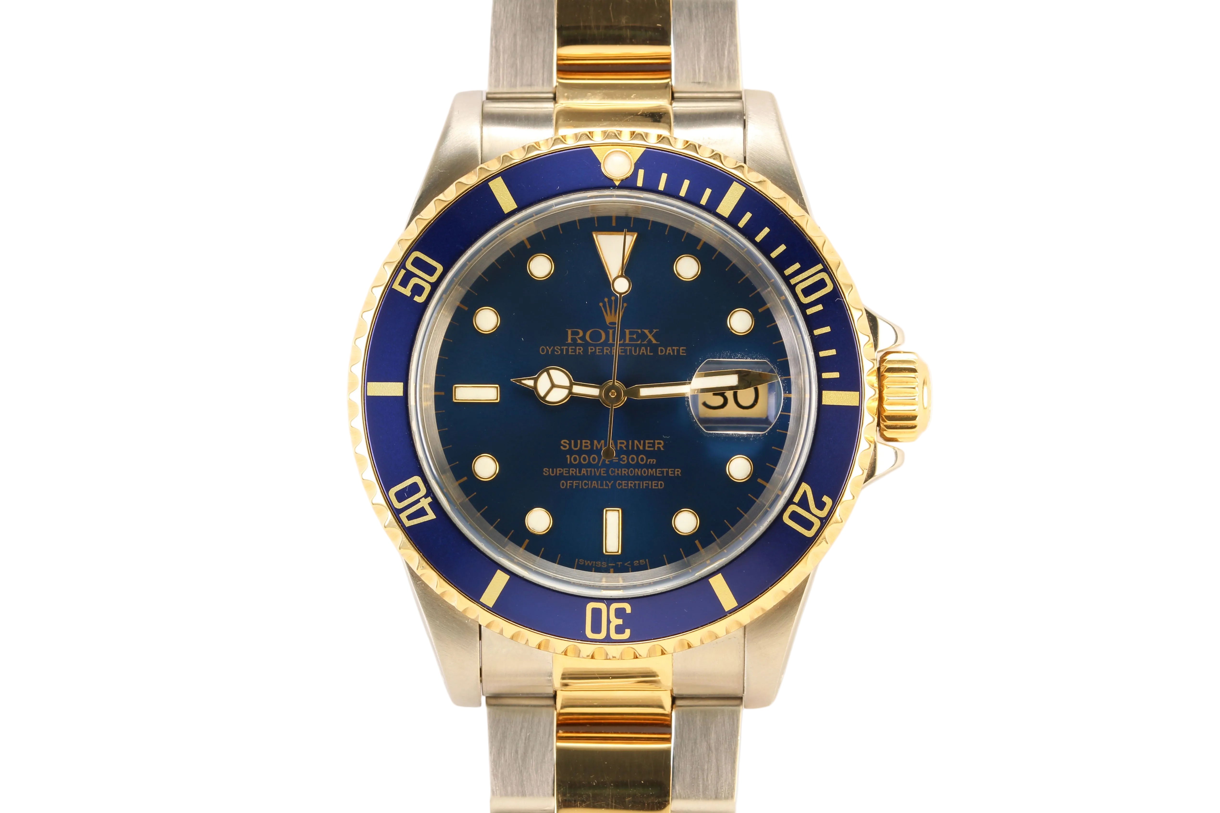 Rolex Submariner Bluesy '16613' 40mm Steel/18K Yellow Gold
