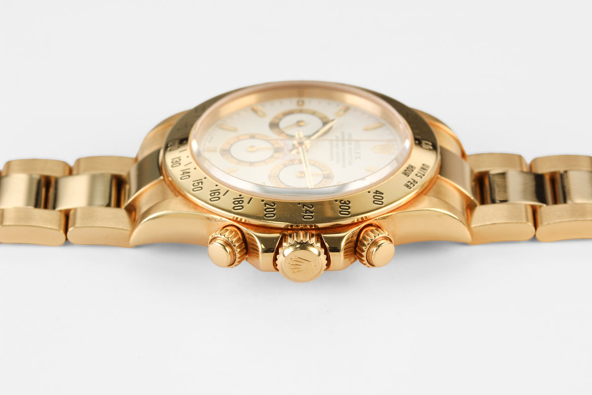 Rolex Daytona '16528' White Dial 40mm 18K Yellow Gold