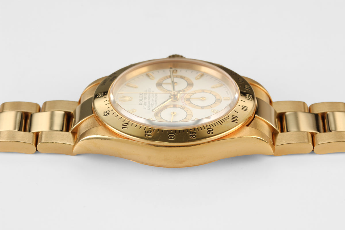 Rolex Daytona '16528' White Dial 40mm 18K Yellow Gold
