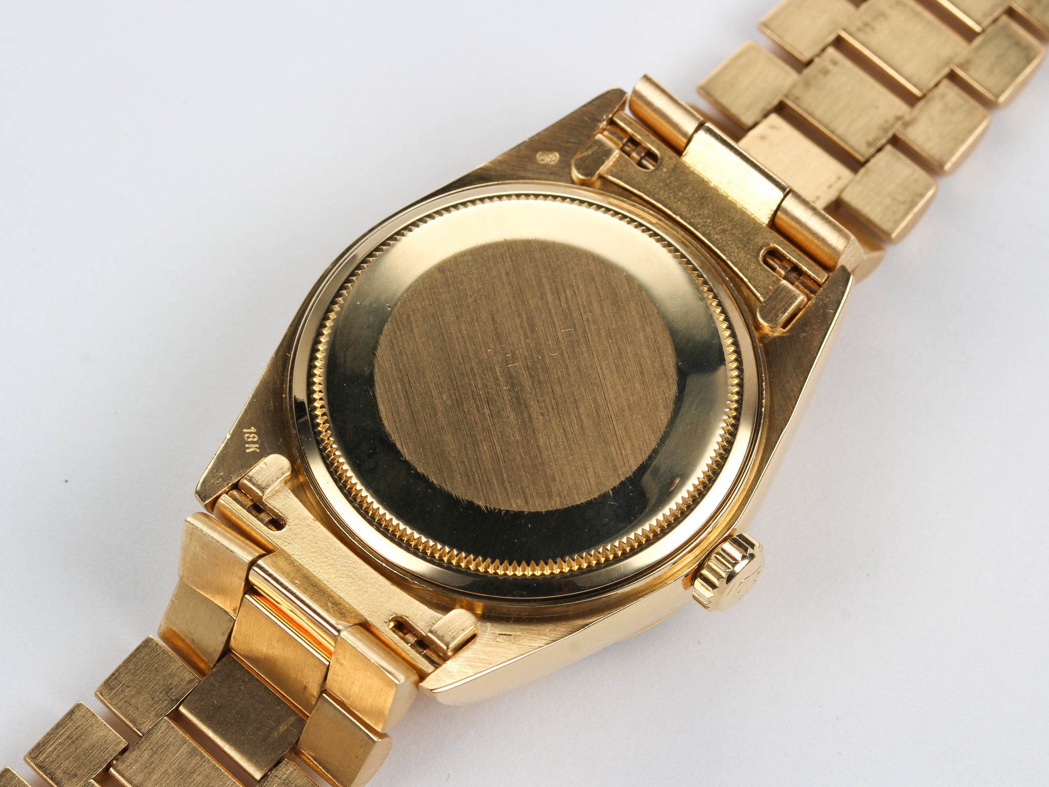 Rolex Day-Date 18038 Champagne Dial in Yellow Gold with Hidden Clasp Bracelet