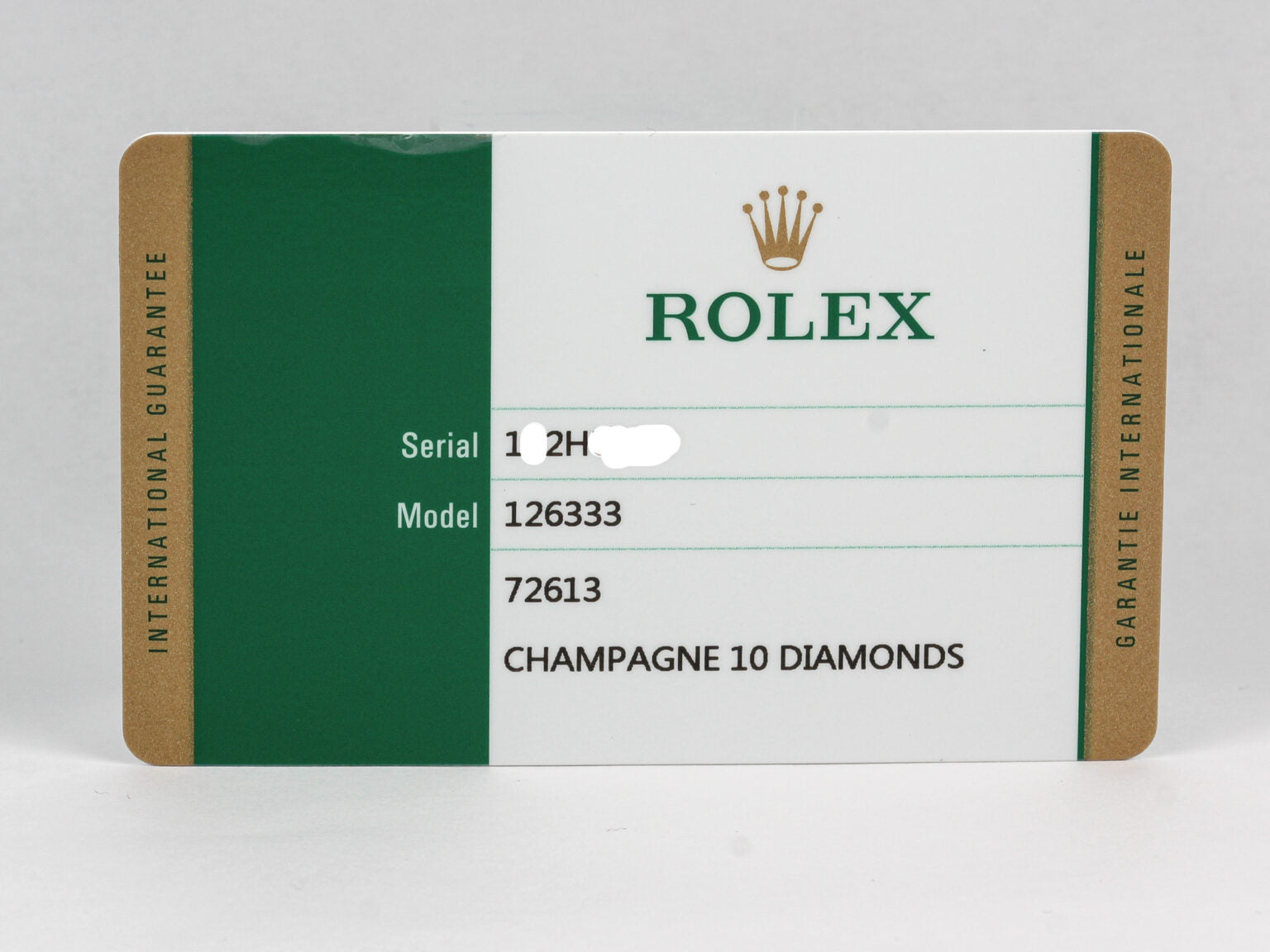Rolex Datejust Diamond Dial ‘126333’ w/ Papers
