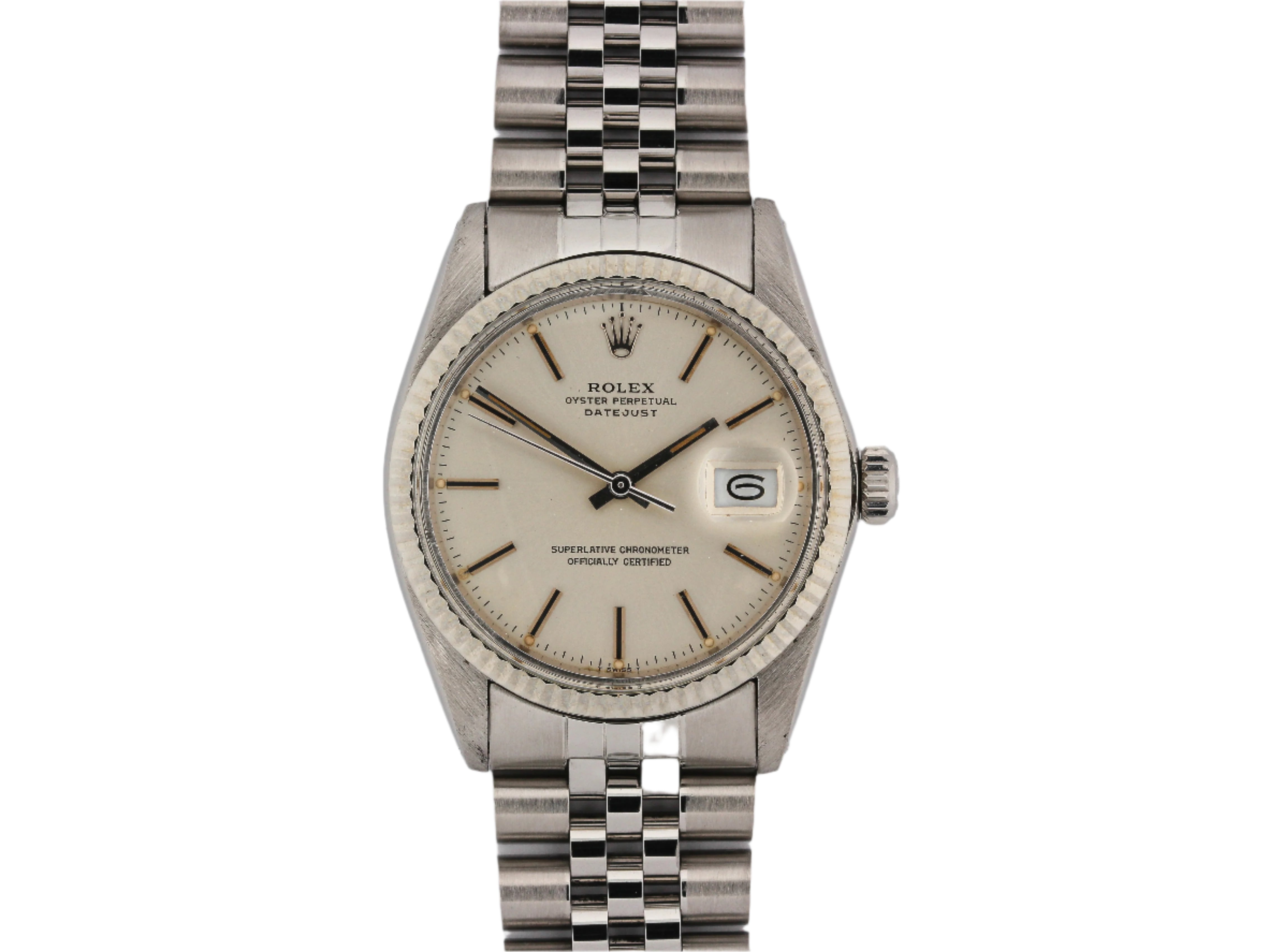 Rolex Datejust 16014 Silver Dial on Jubilee Bracelet