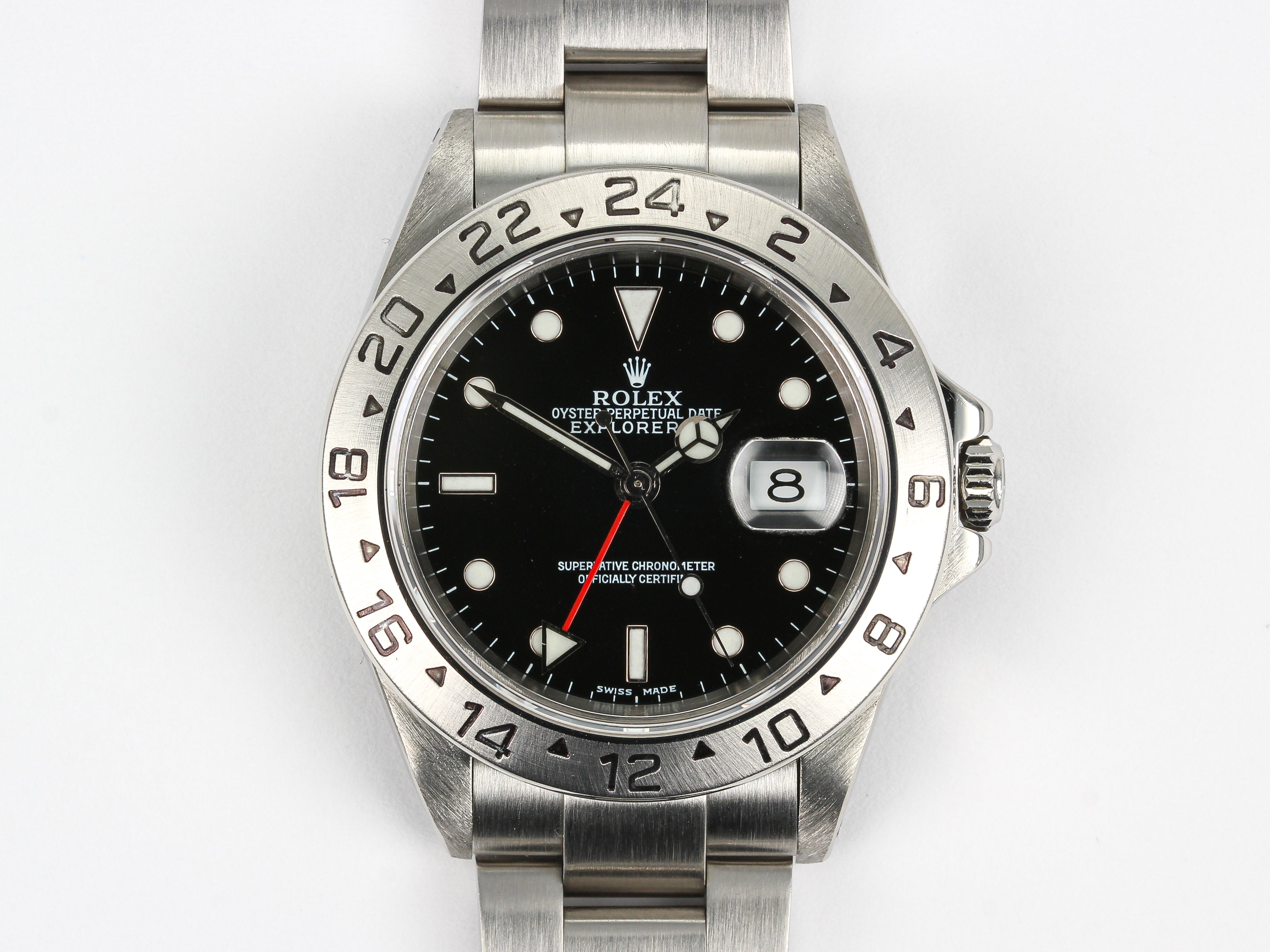Rolex Explorer II 16570 Black Dial on Oyster Bracelet with Papers