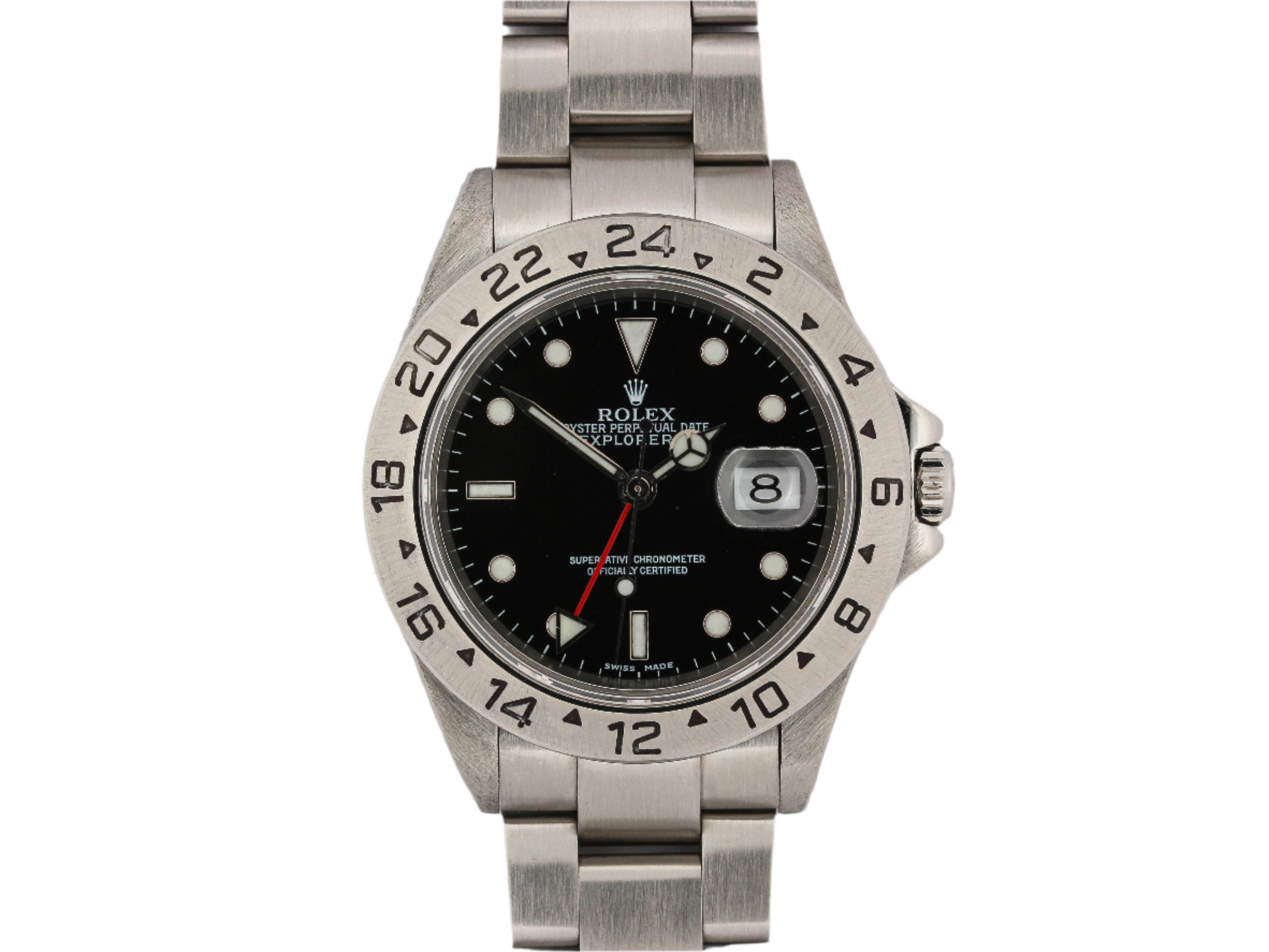 Rolex Explorer II 16570 Black Dial on Oyster Bracelet with Papers