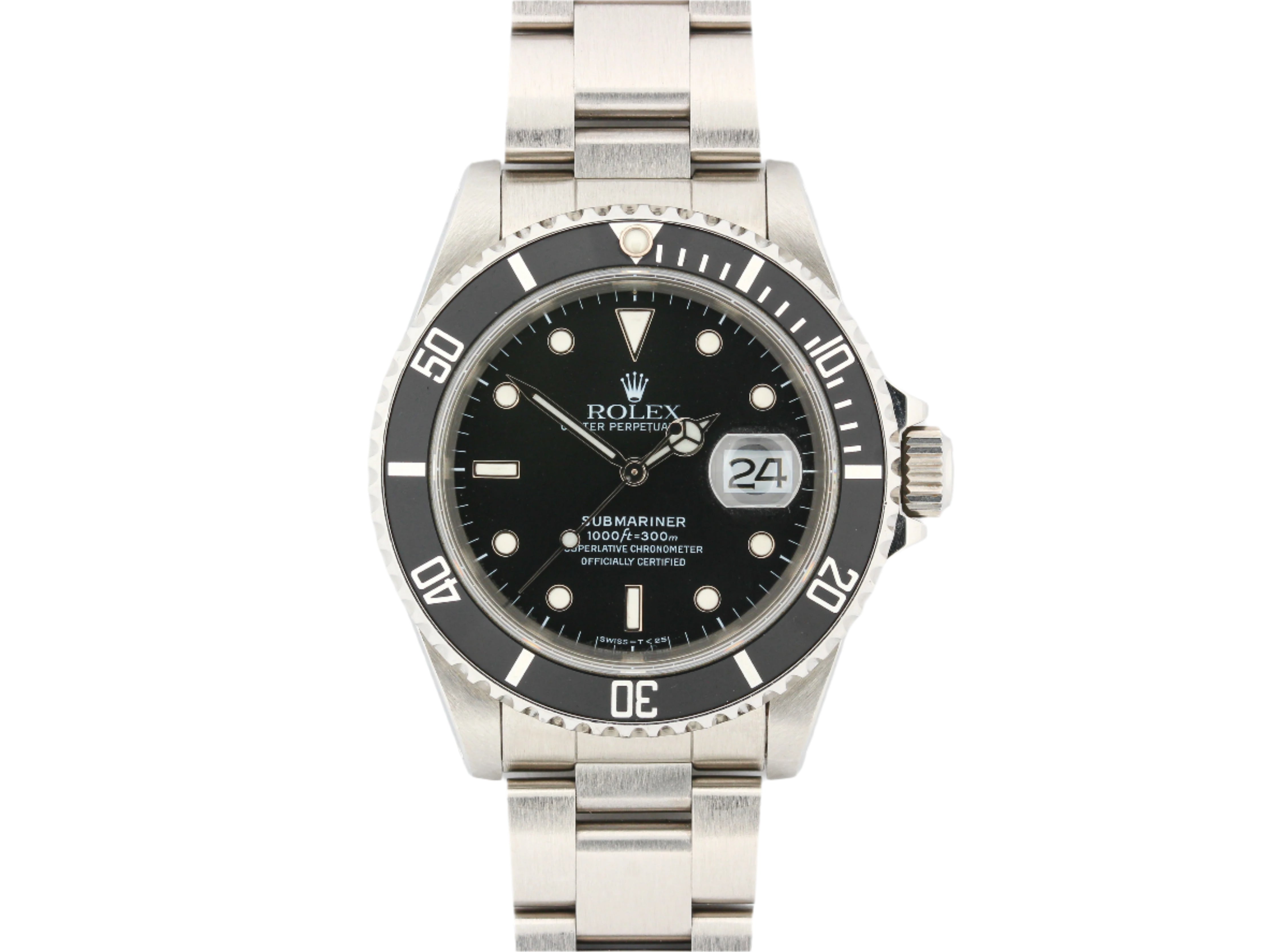Rolex Submariner 16610 Black Dial on Oyster Bracelet